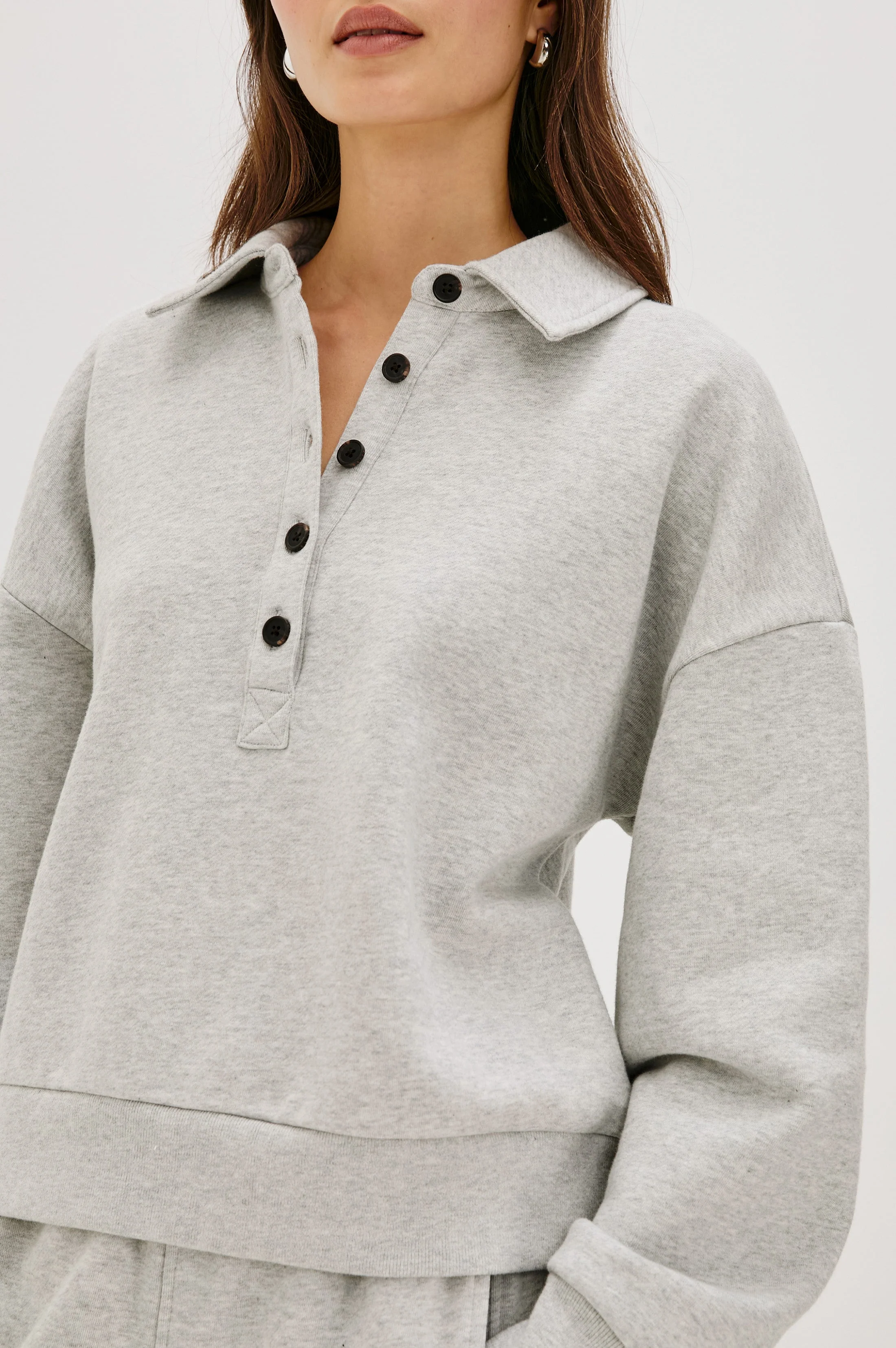 BARLOW SWEATSHIRT - HEATHER GREY - Image 2