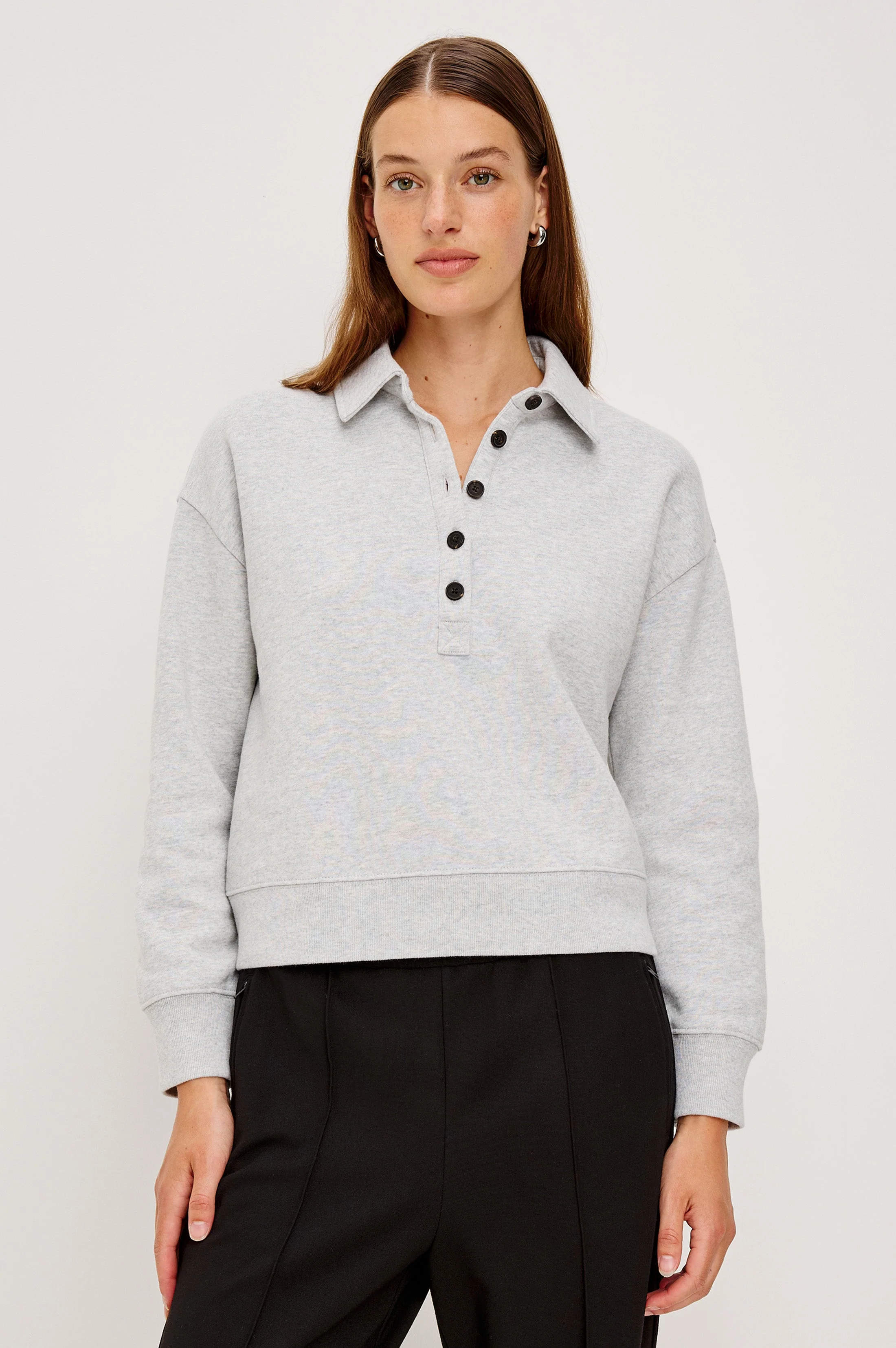 BARLOW SWEATSHIRT - HEATHER GREY - Image 4