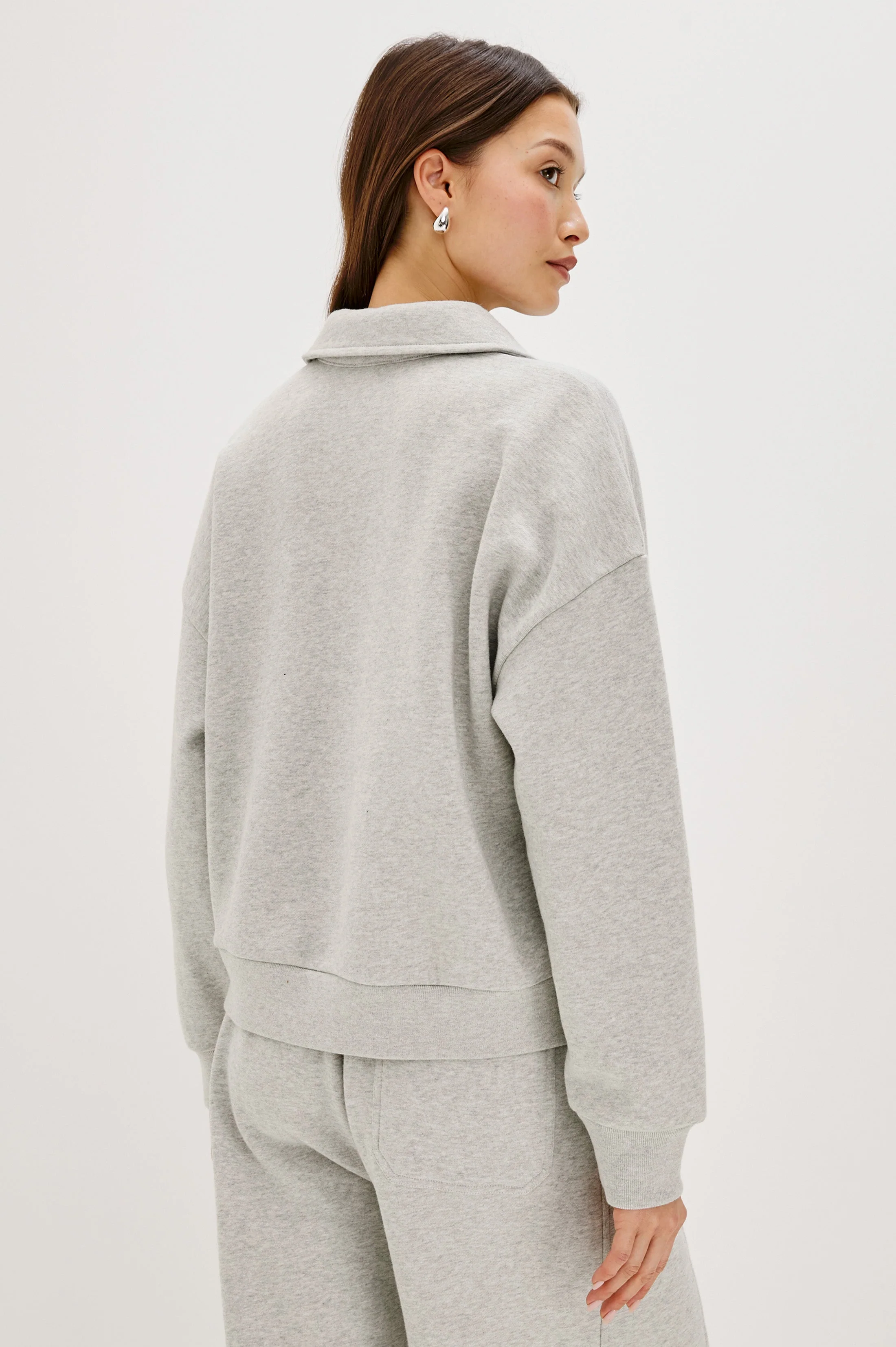 BARLOW SWEATSHIRT - HEATHER GREY - Image 6