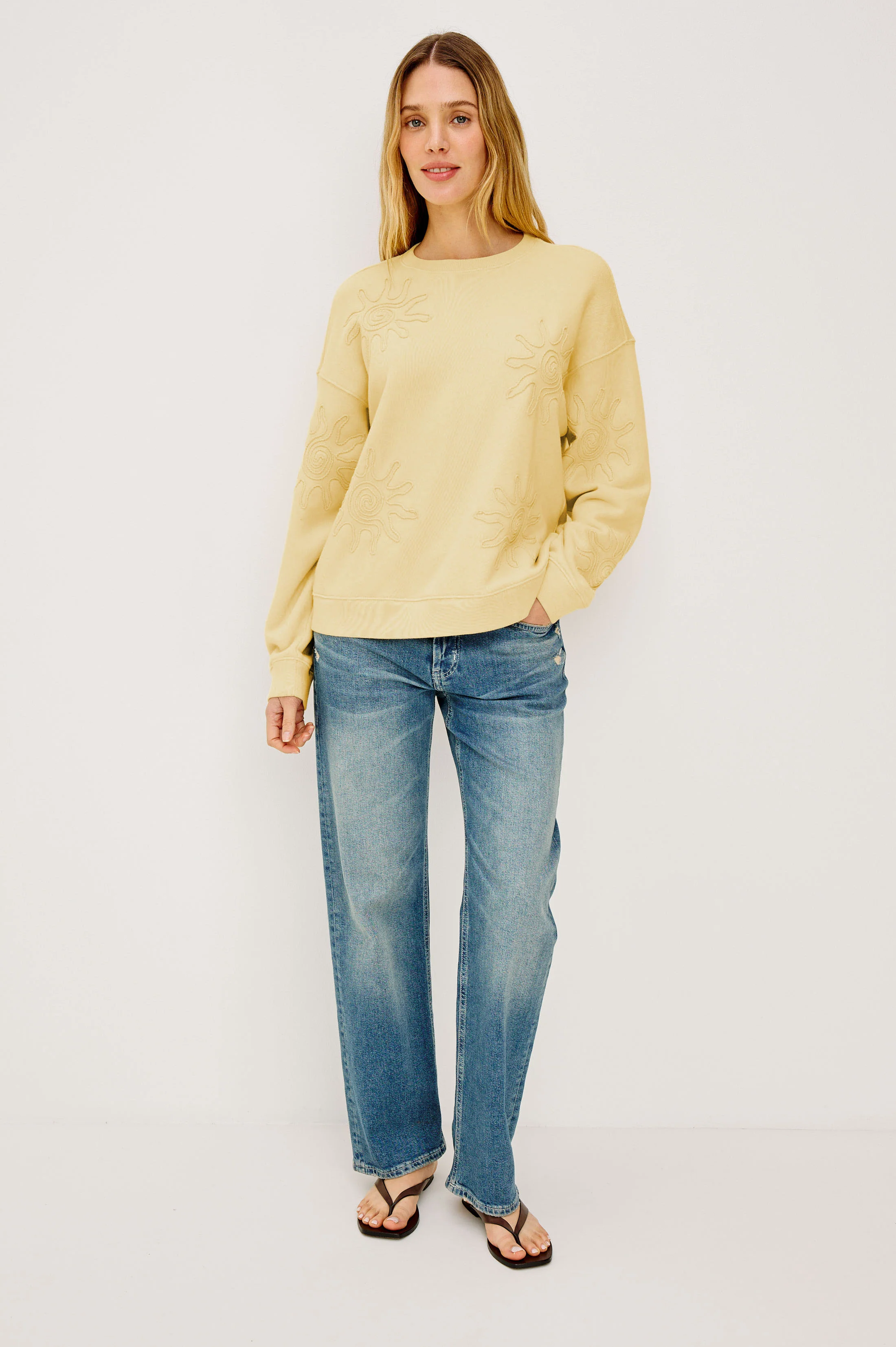 BECKLEY SWEATSHIRT - SUNSHINE - Image 4