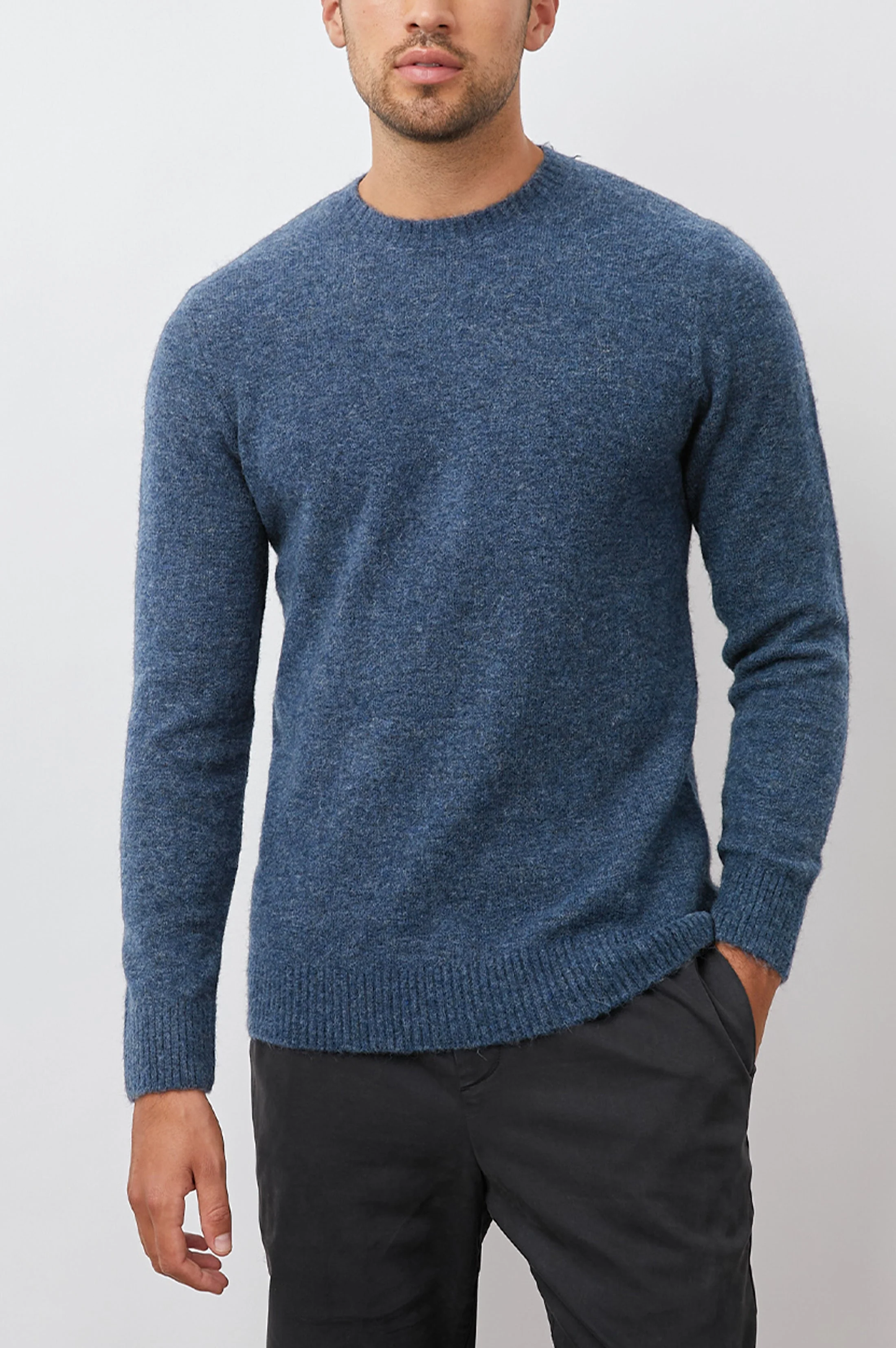 BECKSON SWEATER - HEATHER BLUE