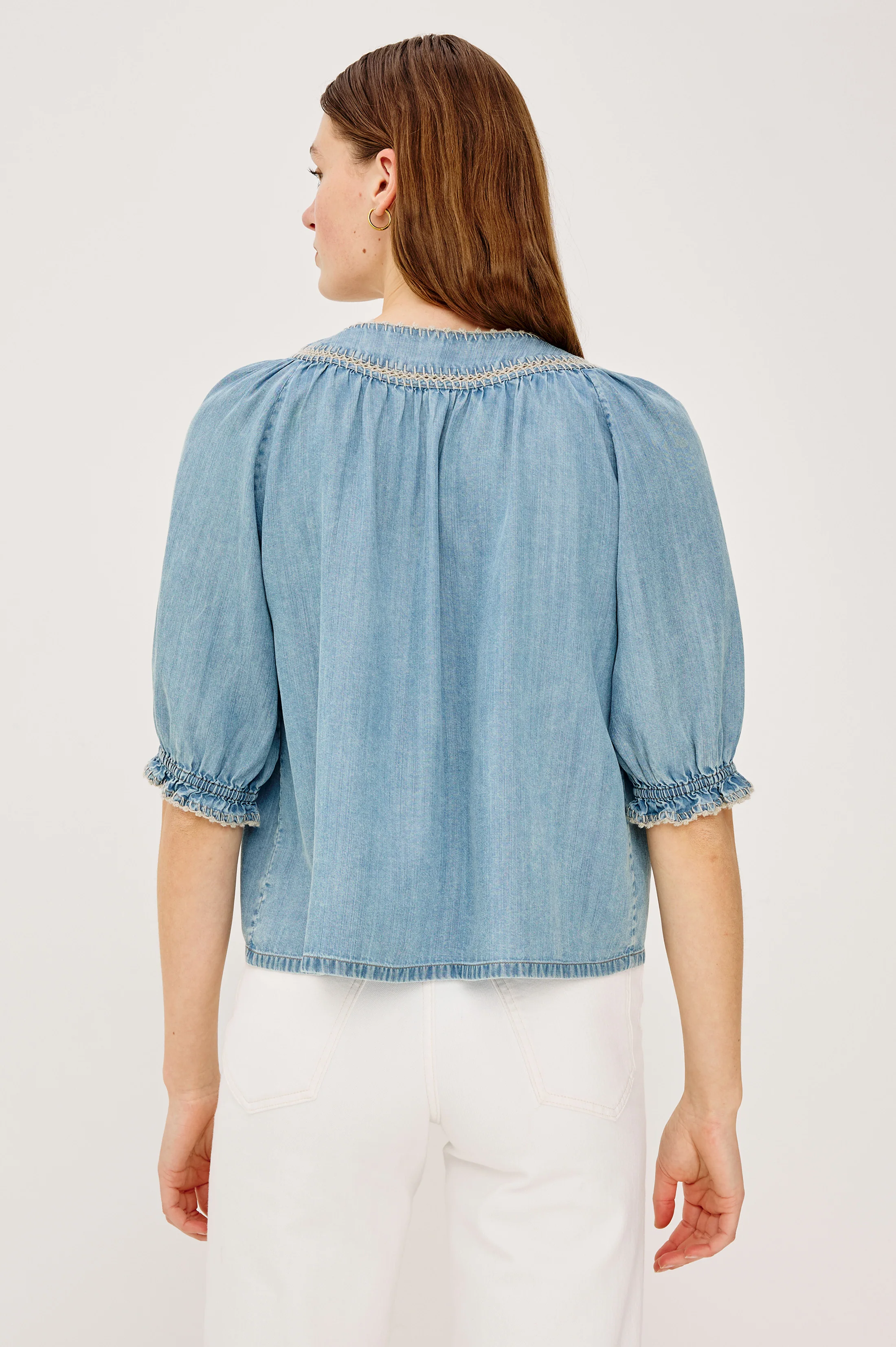 BELINA TOP - WASHED BLUE - Image 5