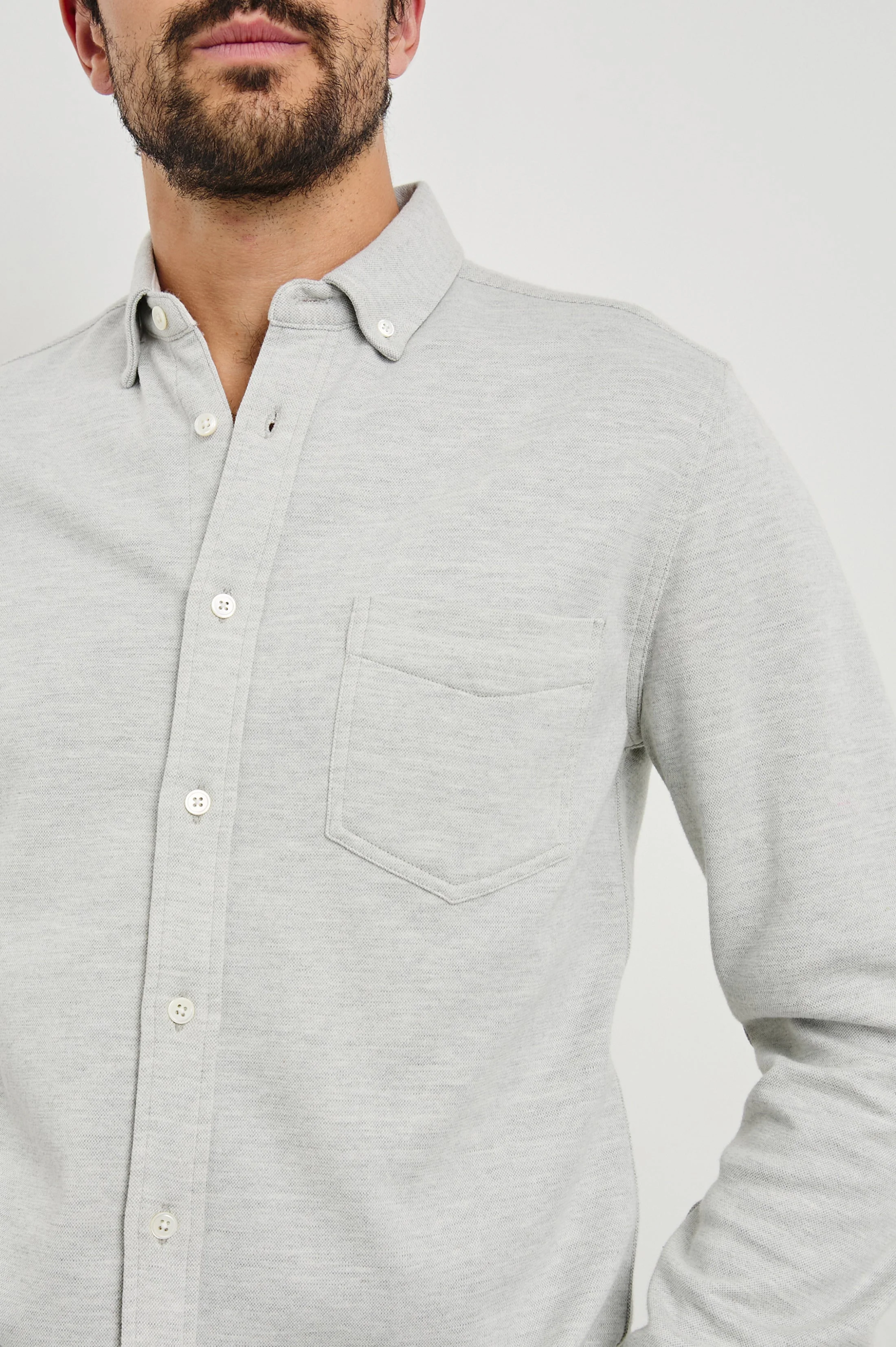 BERKELEY SHIRT - LIGHT GREY - Image 4