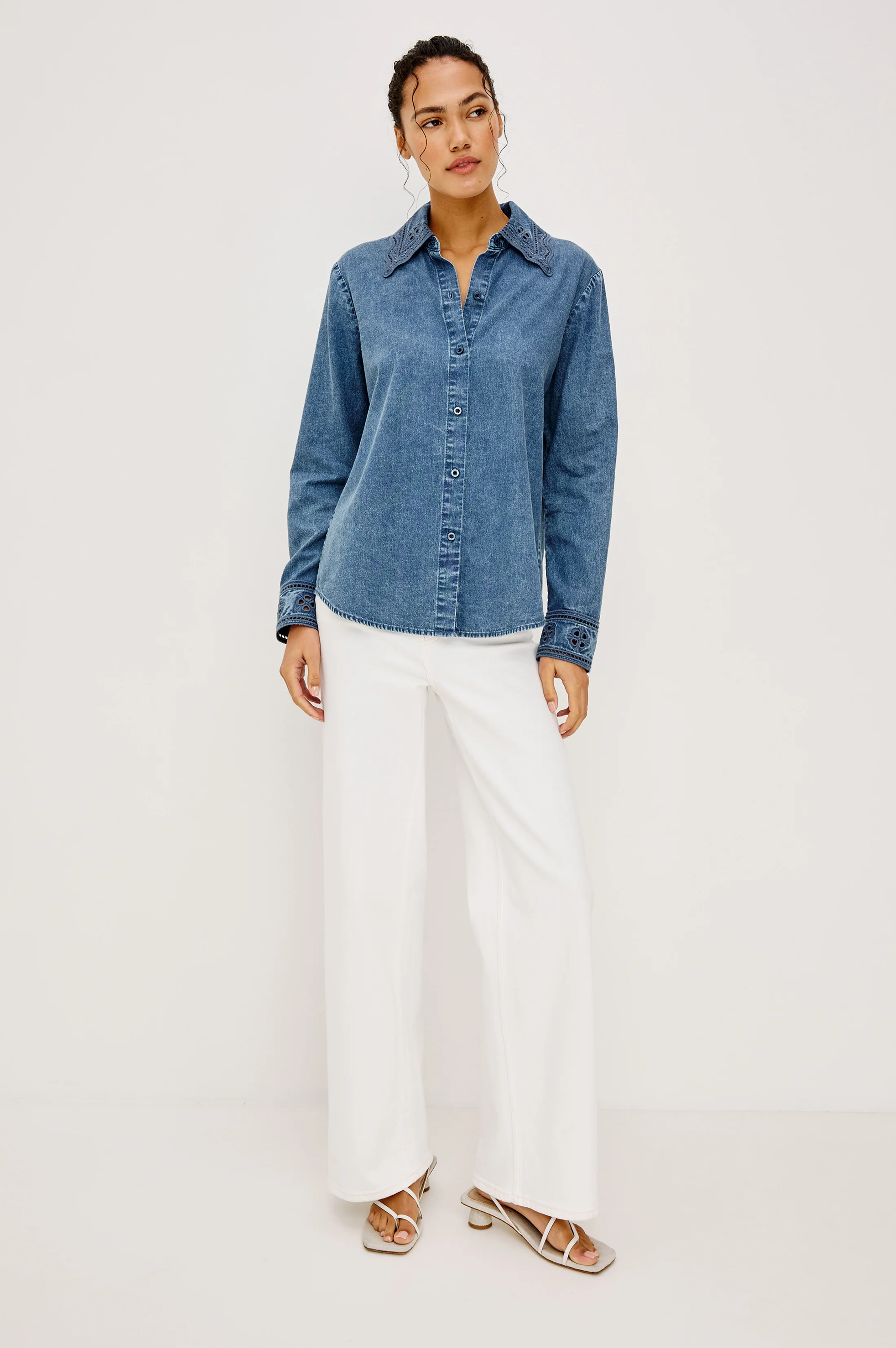 BETHANY SHIRT - ANTIQUE BLUE - Image 3