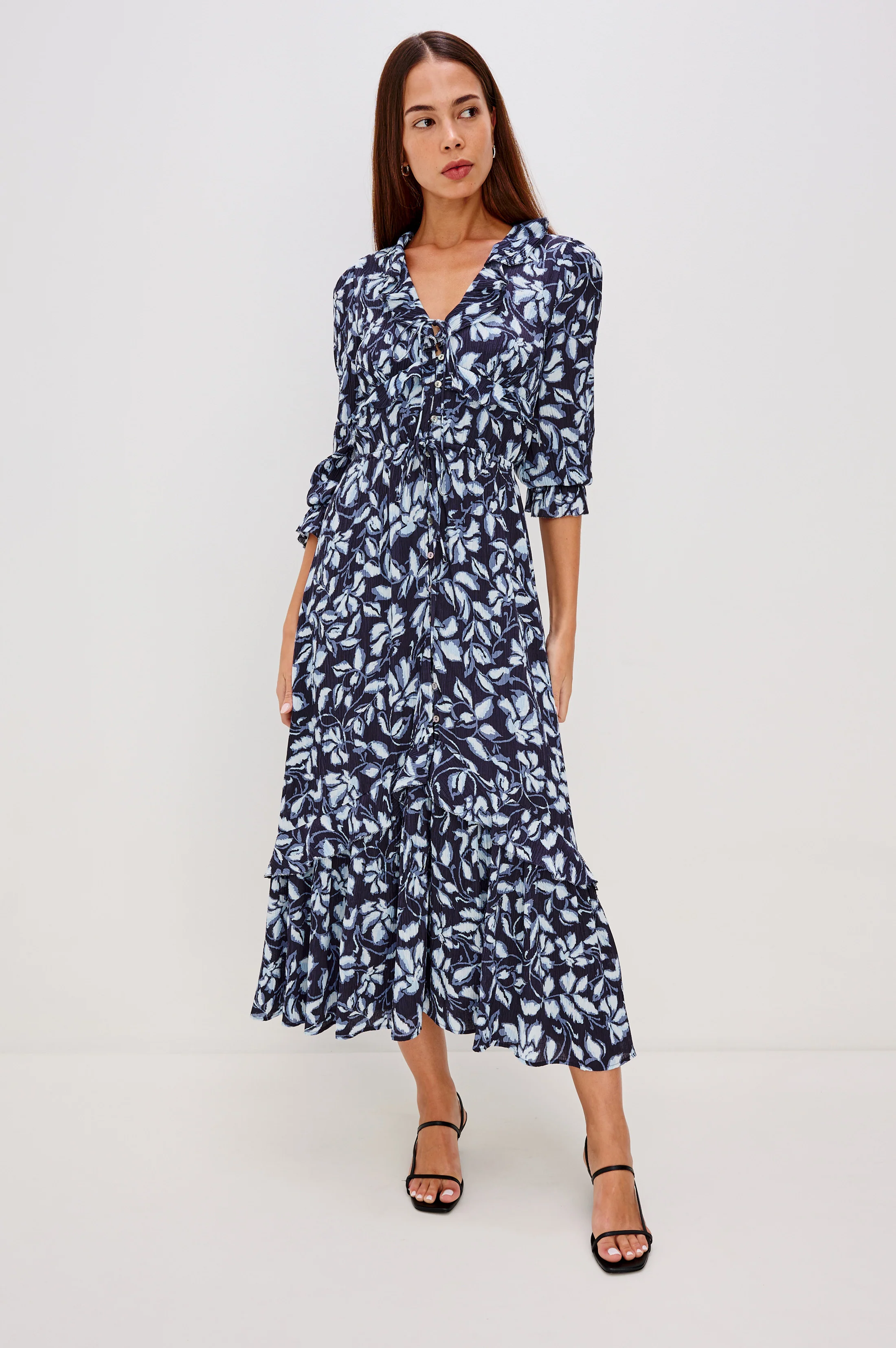 BETTY DRESS - NAVY JASMINE - Image 3