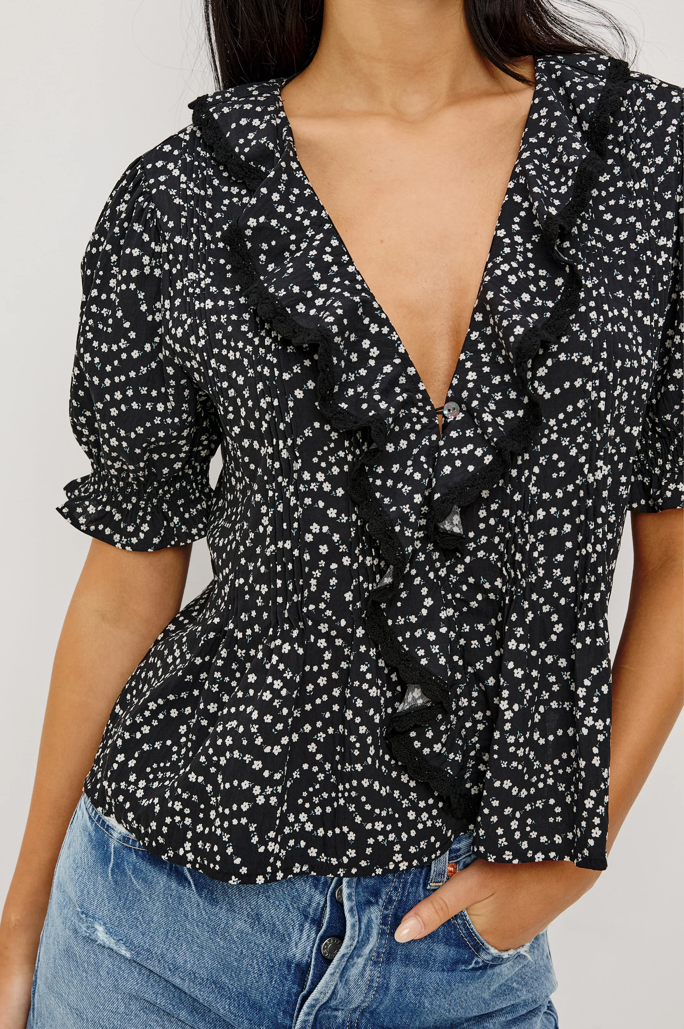 BLOOM SHIRT - MINI CHAIN DAISIES - Image 2