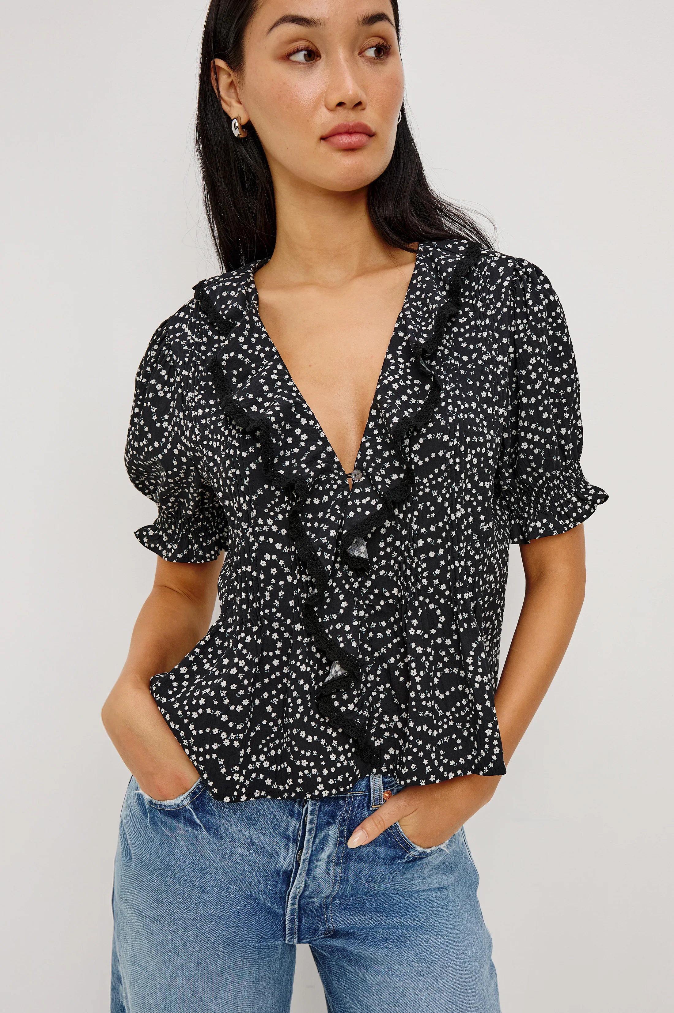 BLOOM SHIRT - MINI CHAIN DAISIES - Image 4