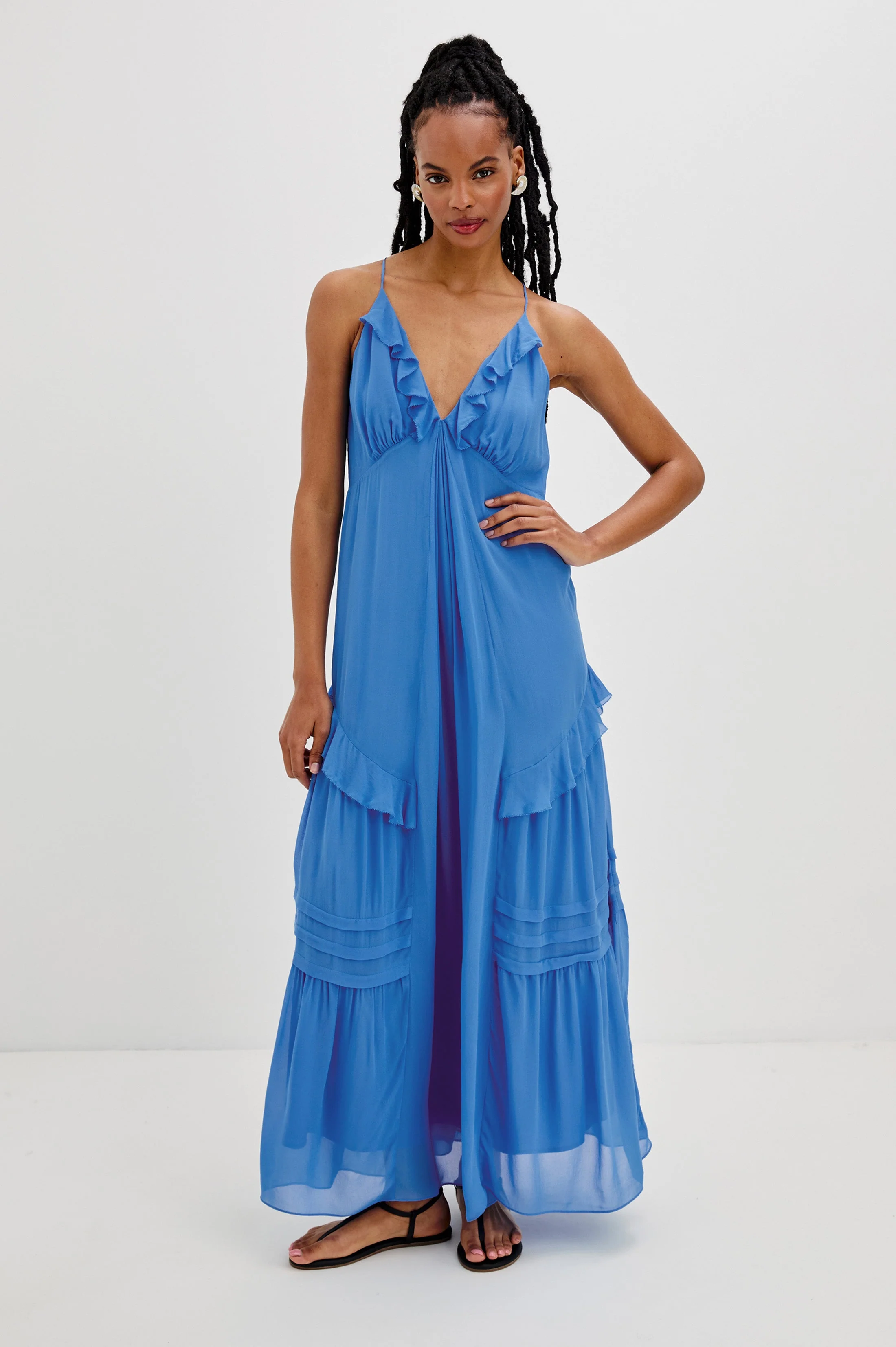 BOA DRESS - FRENCH BLUE - Image 3