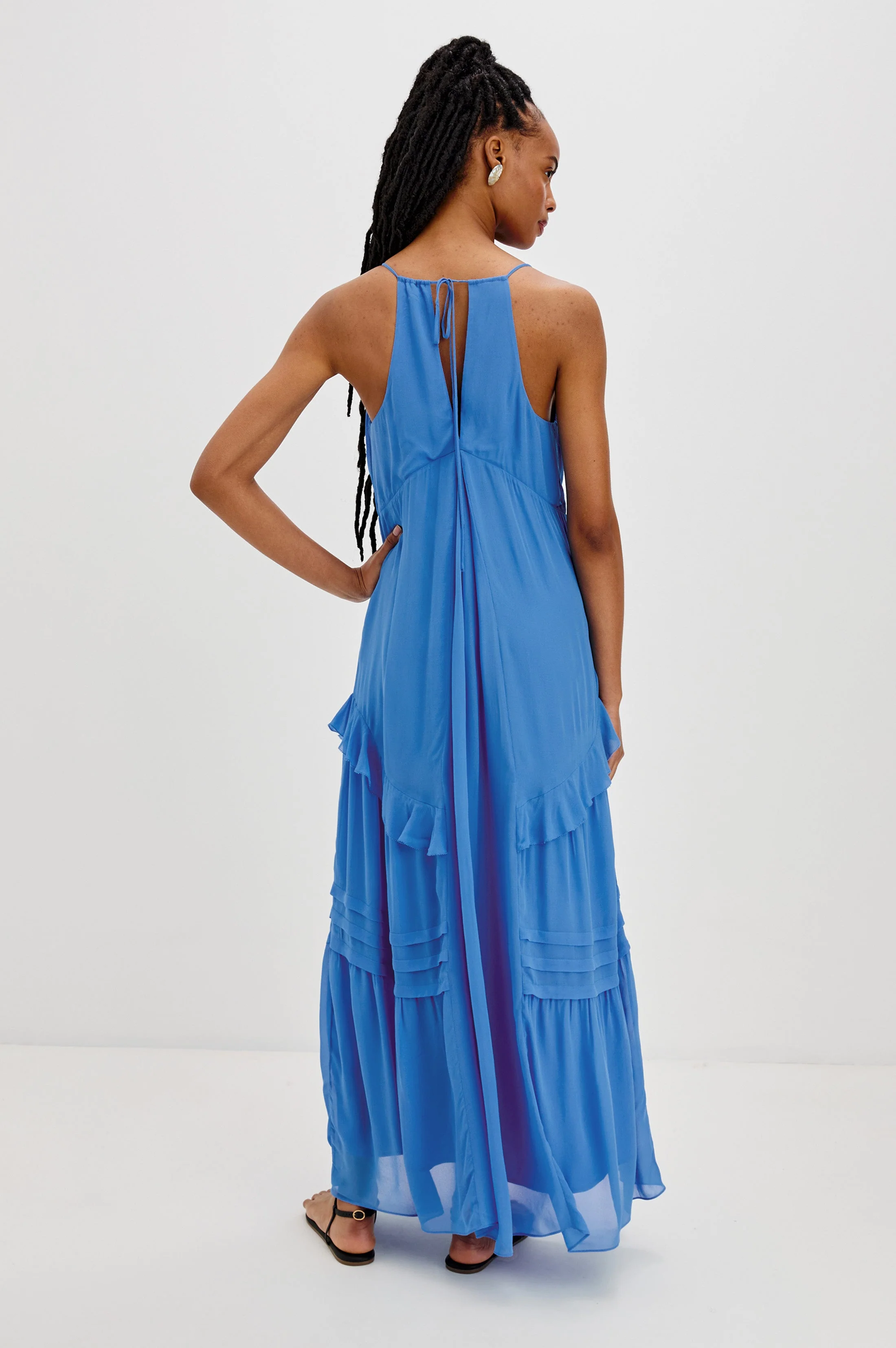BOA DRESS - FRENCH BLUE - Image 4