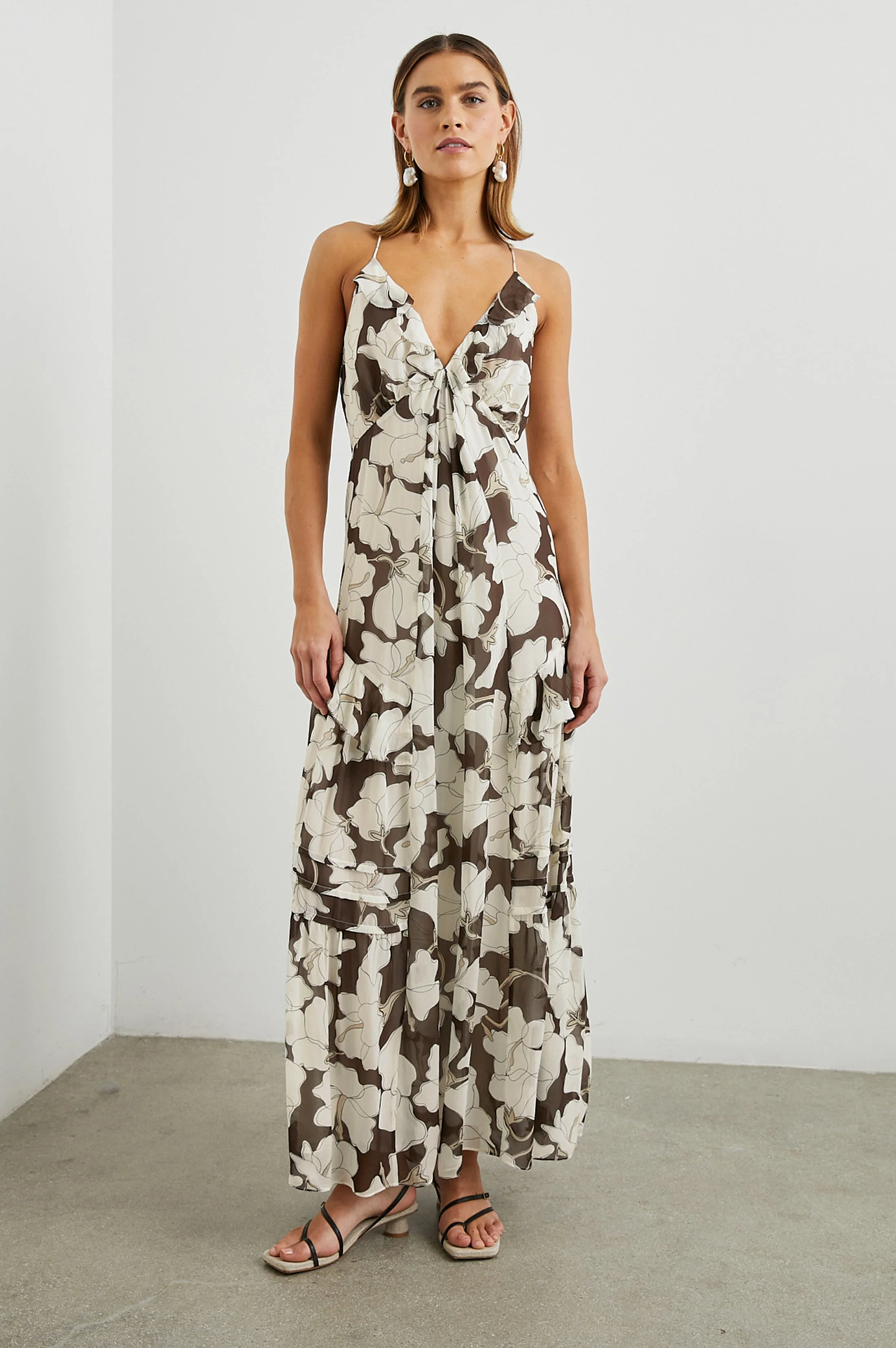 BOA DRESS - MOCHA FLORAL - Image 3