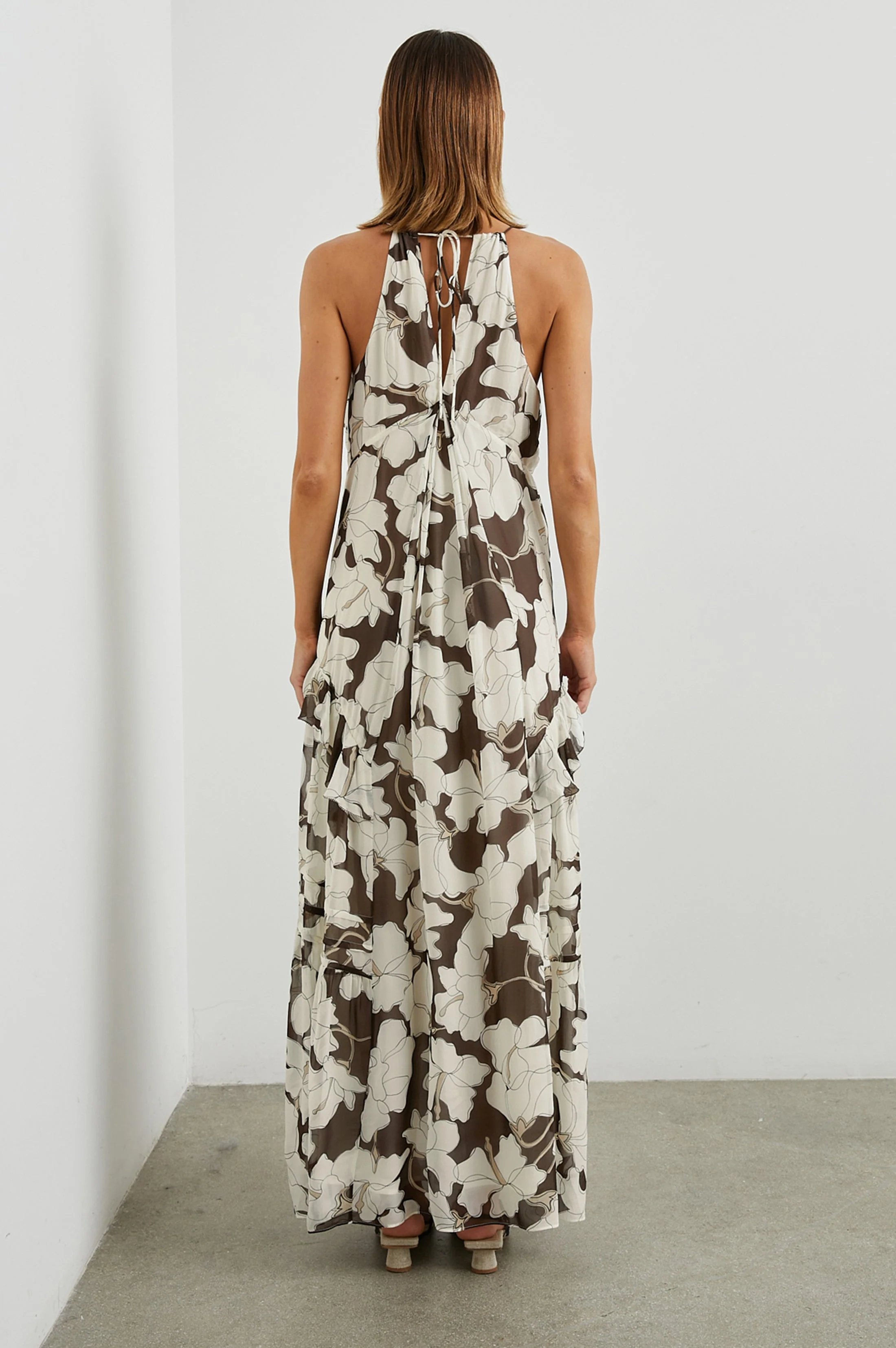 BOA DRESS - MOCHA FLORAL - Image 5