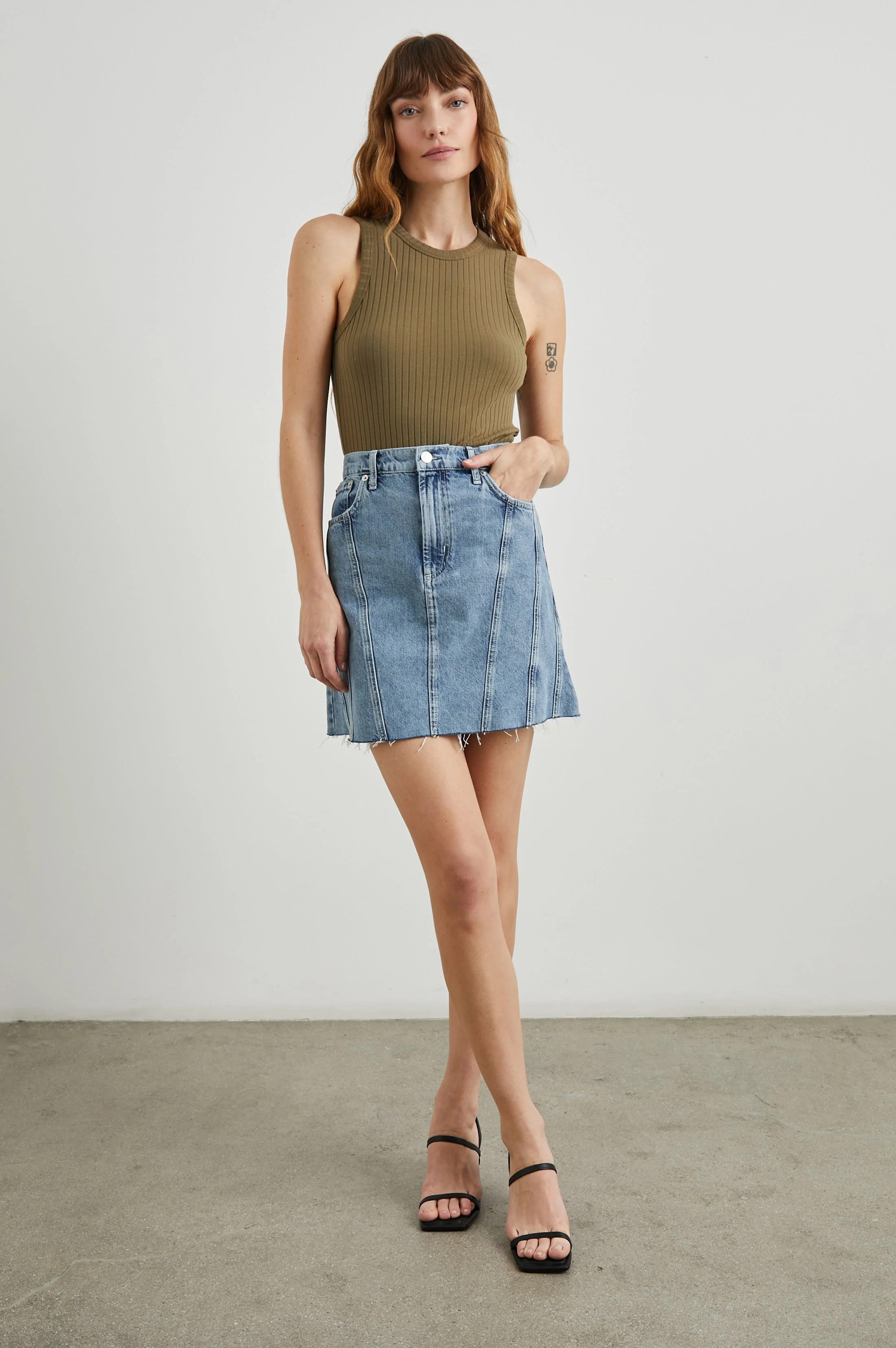 BRENTWOOD SKIRT - BLUE HAZE - Image 3