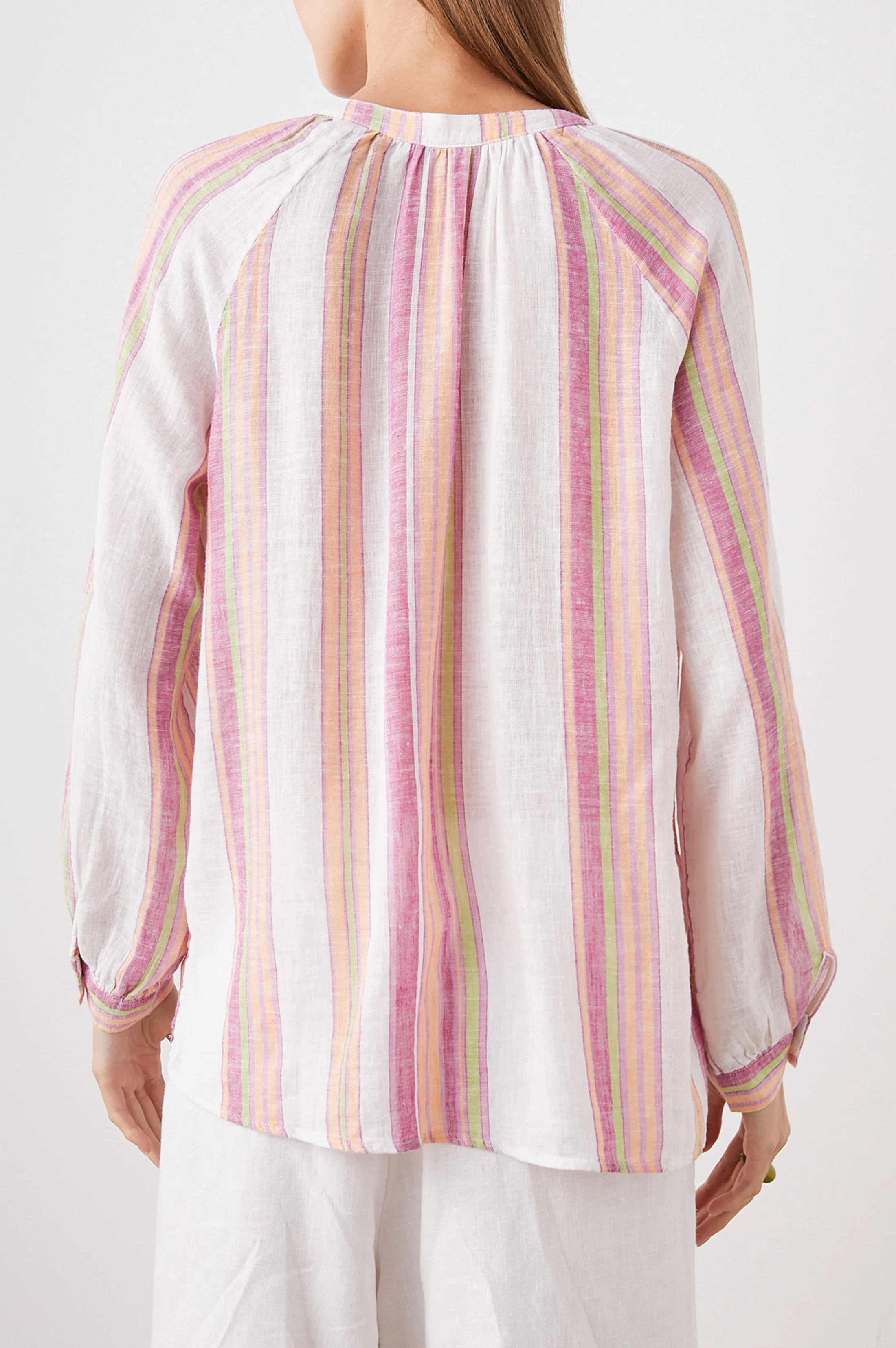 BRIELLE TOP - HIBISCUS STRIPE - Image 5
