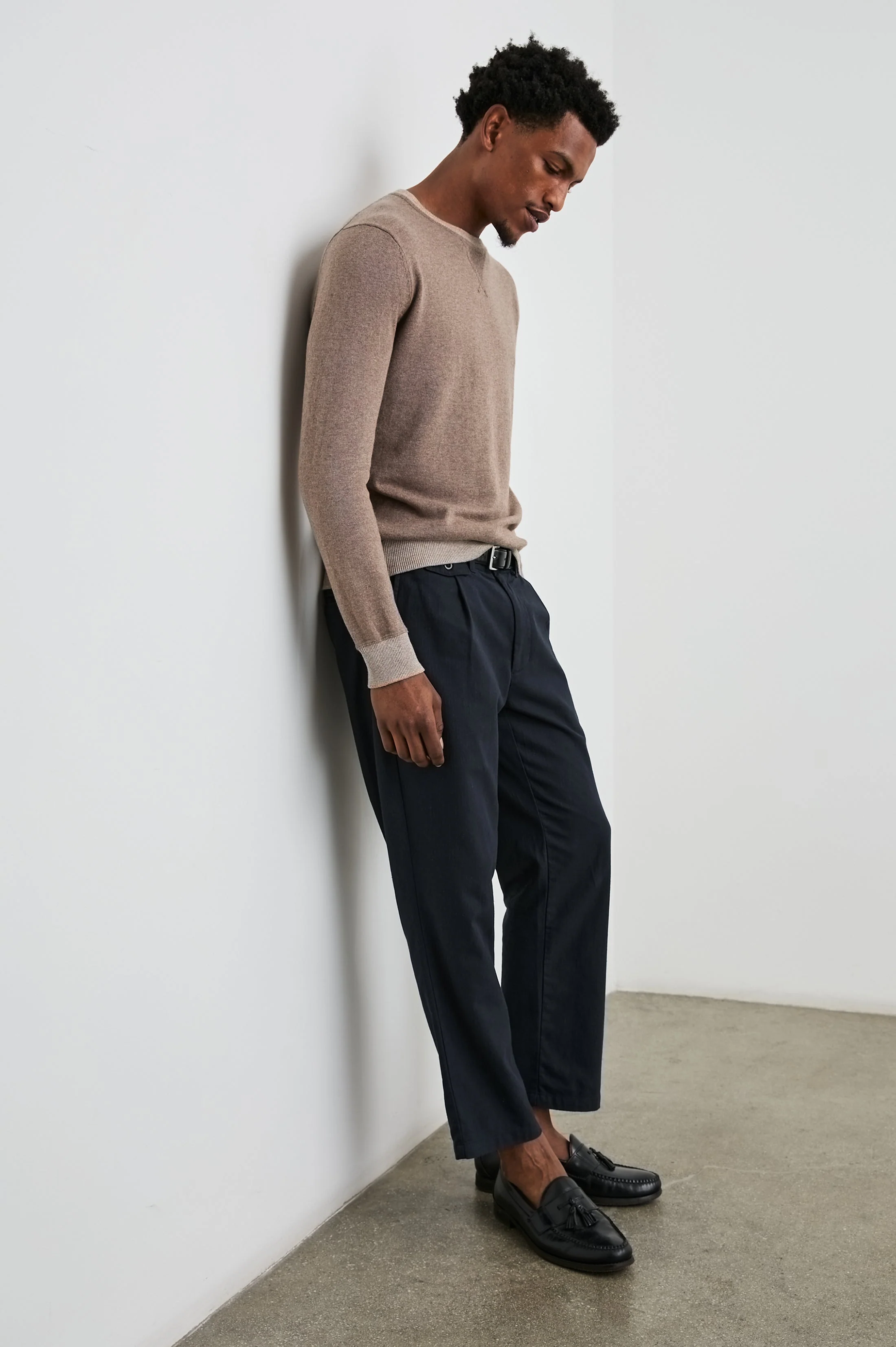 BURNS SWEATER - MOCHA HEATHER - Image 4