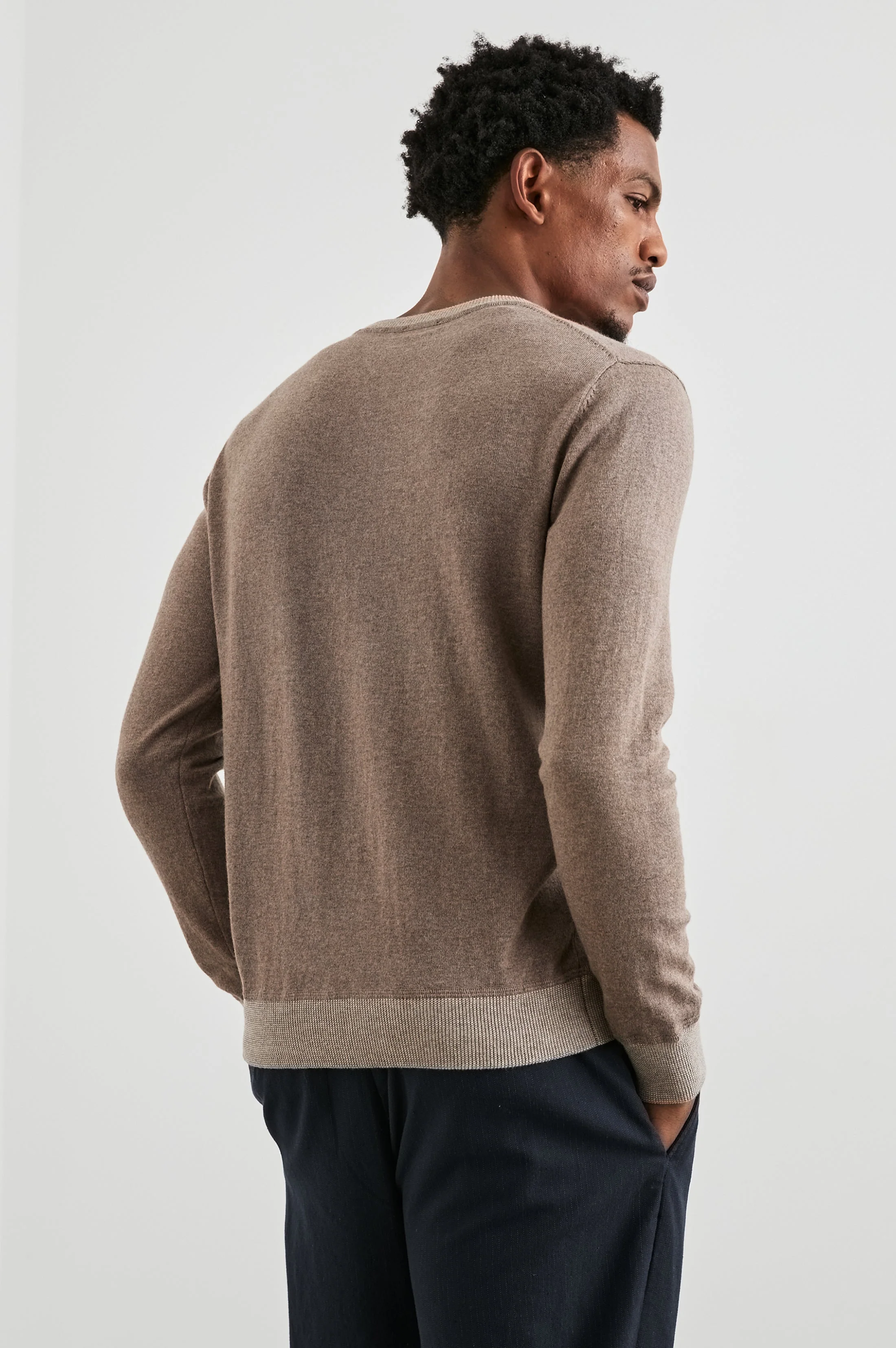 BURNS SWEATER - MOCHA HEATHER - Image 5