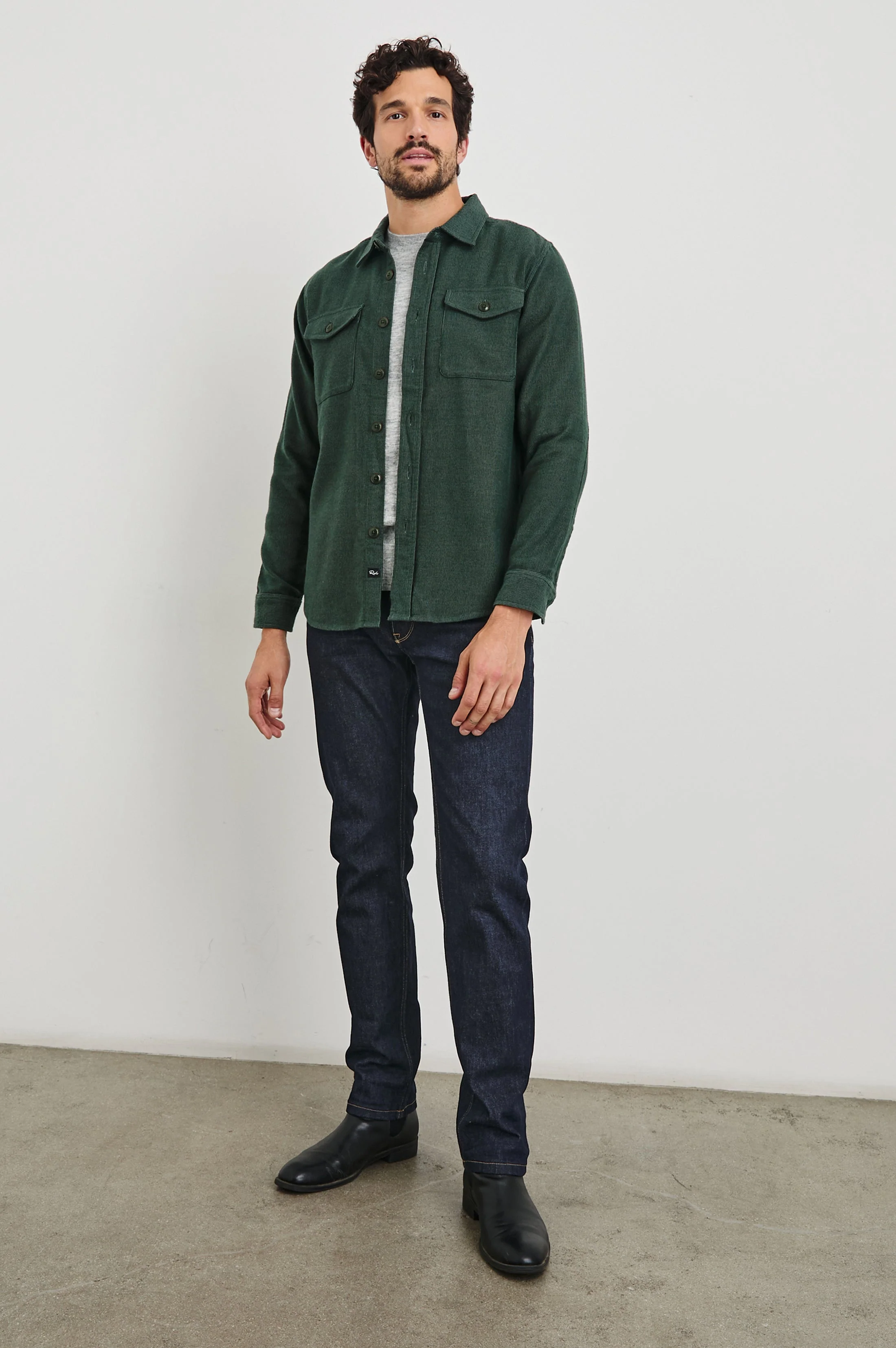 BURR SHIRT JACKET - CREEPING VINE - Image 3