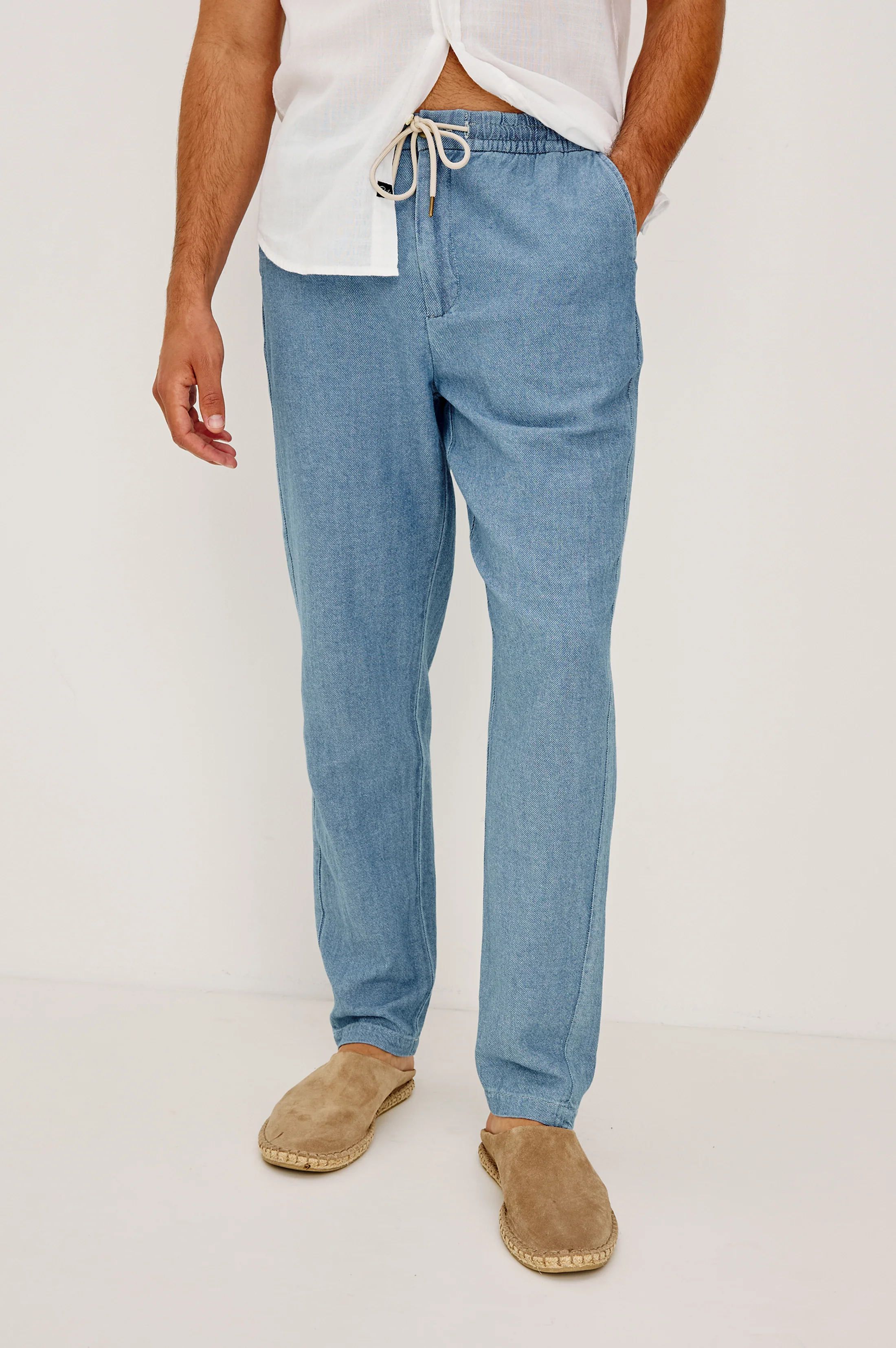 CALLUM PANT - MEDIUM WASH INDIGO