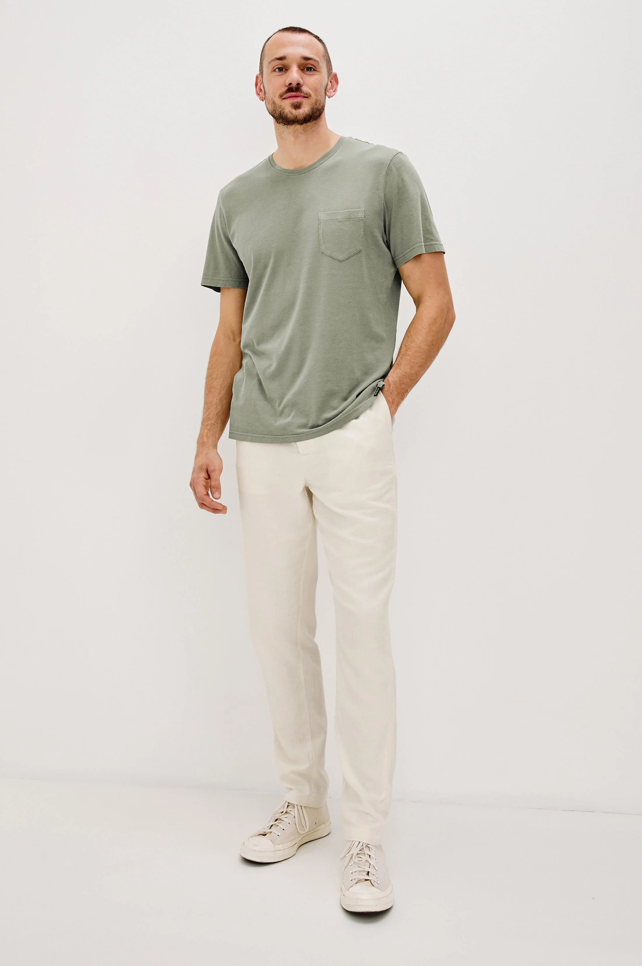 CALLUM PANT TALL - ECRU - Image 4