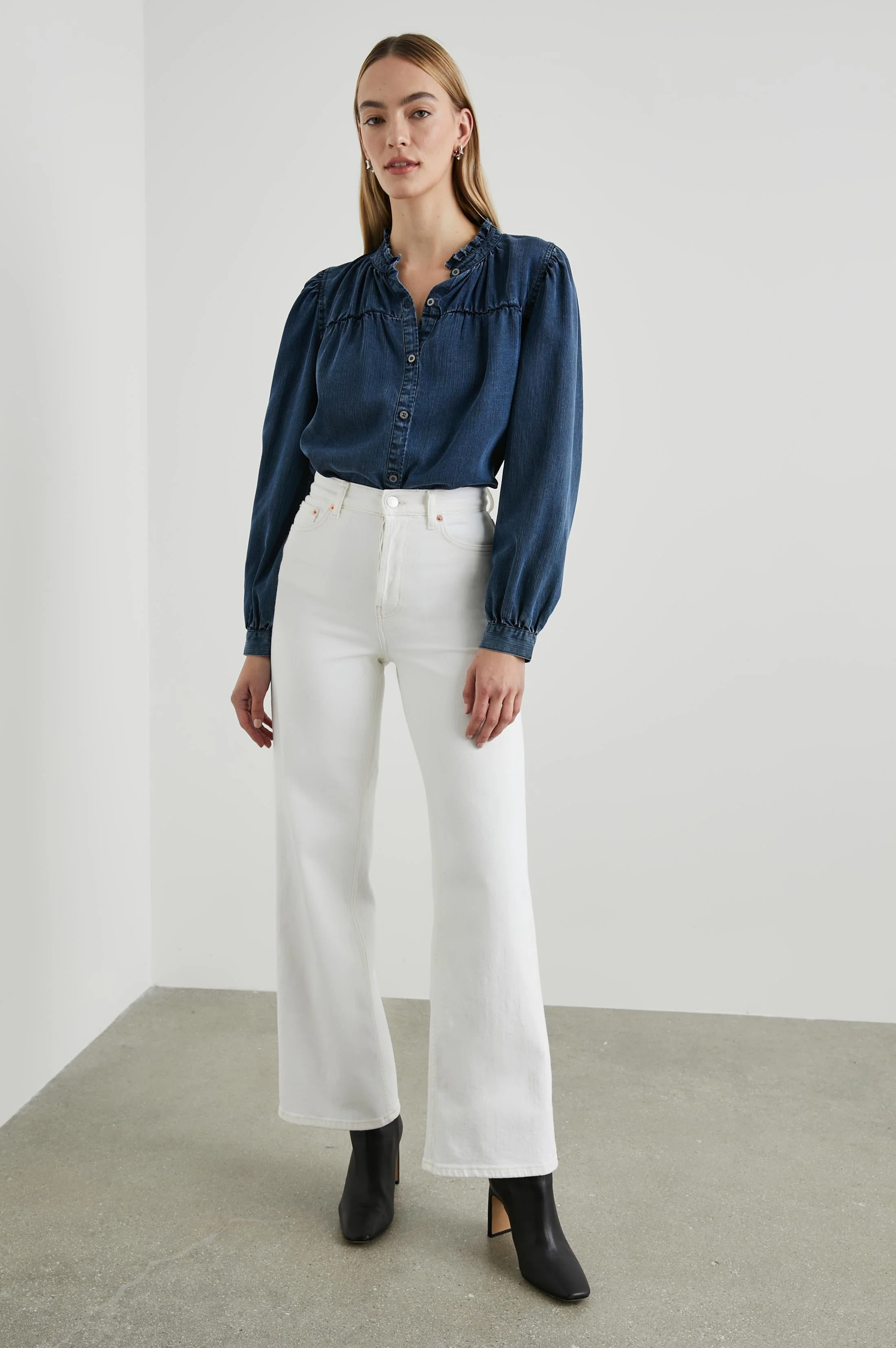 CAMILLE TOP - DARK VINTAGE WASH - Image 4