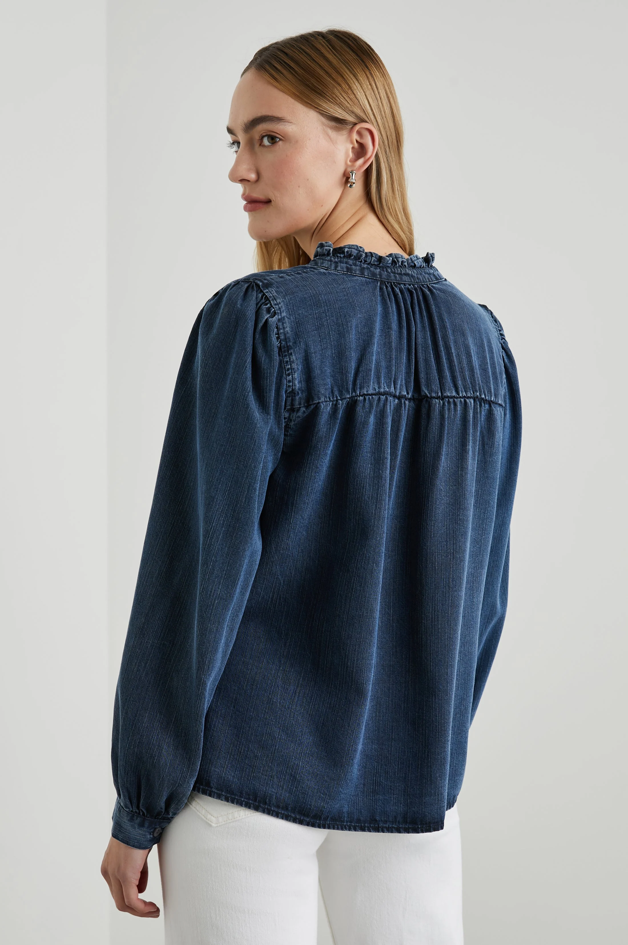 CAMILLE TOP - DARK VINTAGE WASH - Image 5