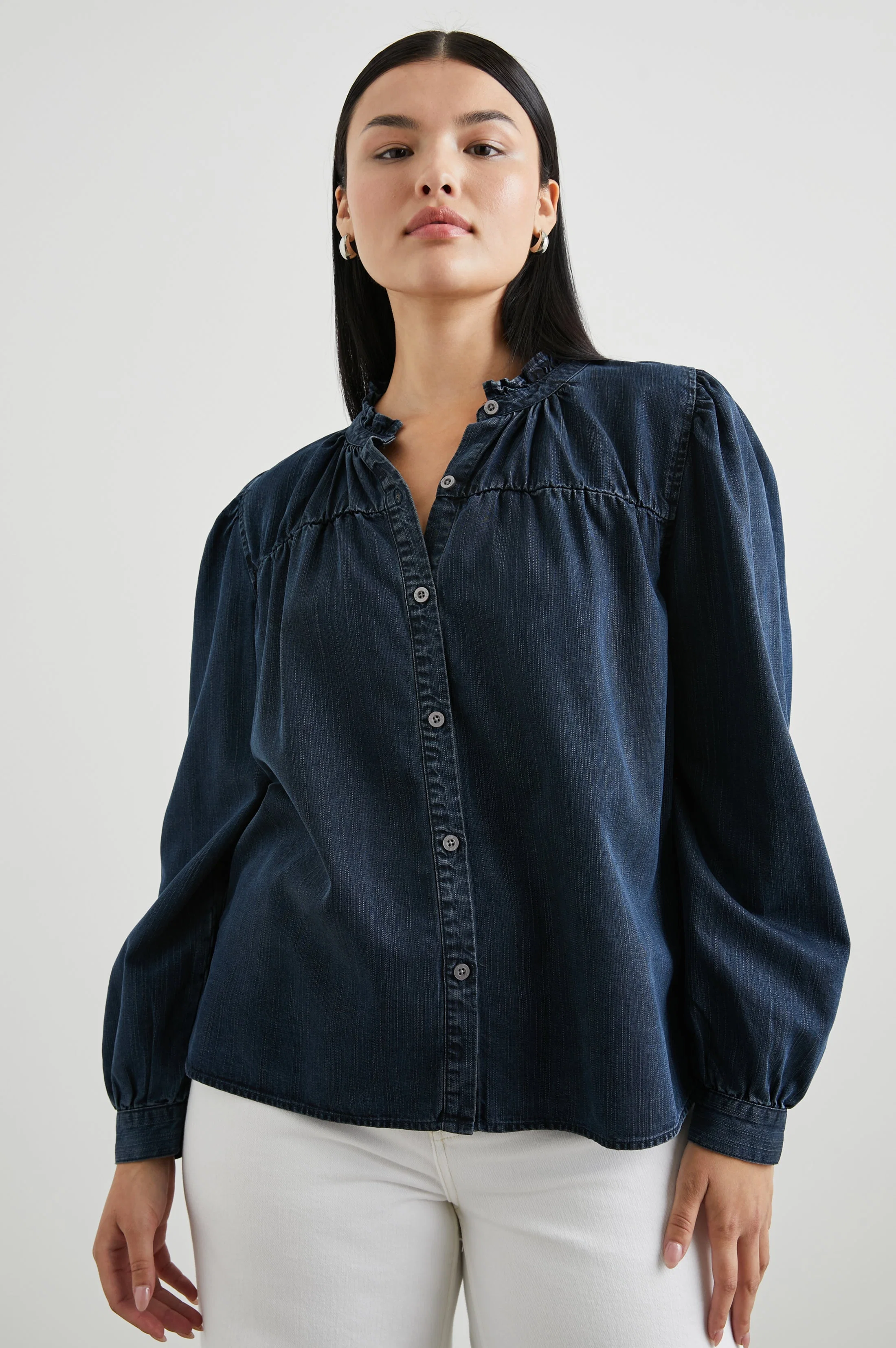 CAMILLE TOP - DARK VINTAGE WASH - Image 7