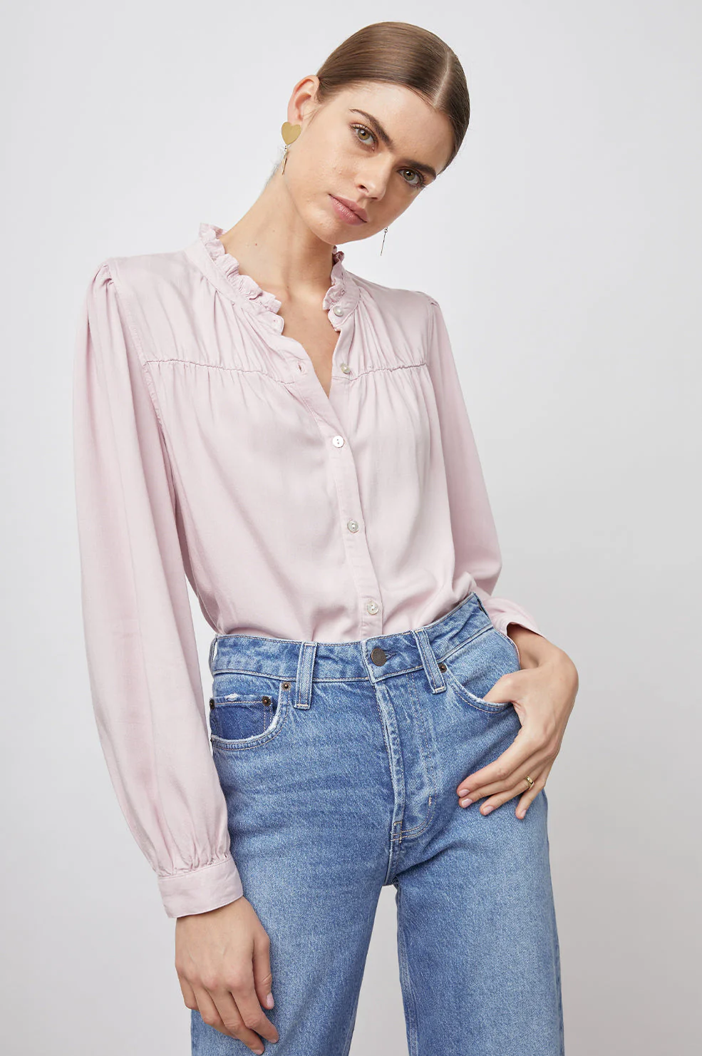 CAMILLE TOP - DUSTY ROSE - Image 3