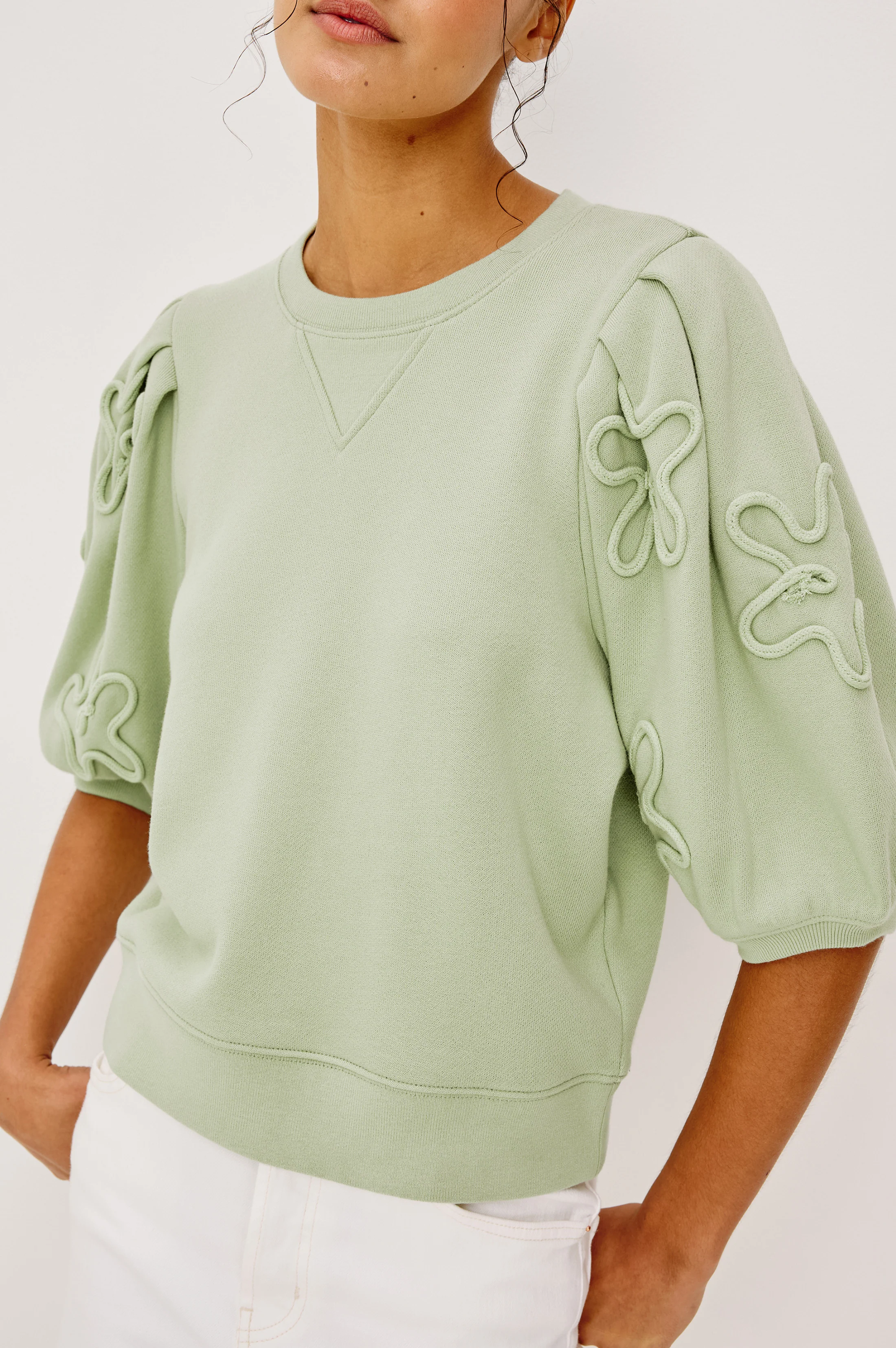 CAMY SWEATSHIRT - VINTAGE SAGE - Image 2