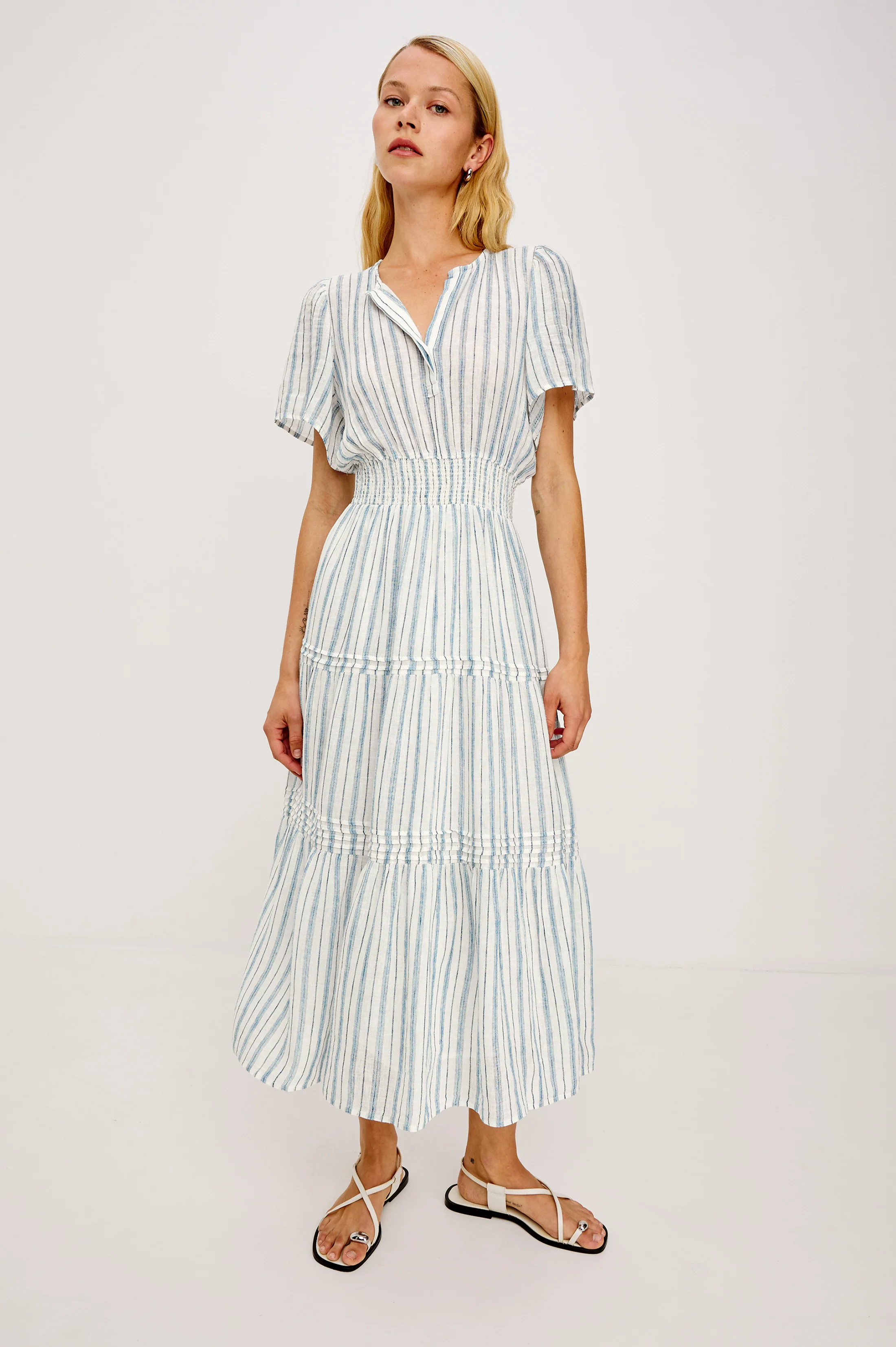 CANNES DRESS - WINDWARD STRIPE - Image 4