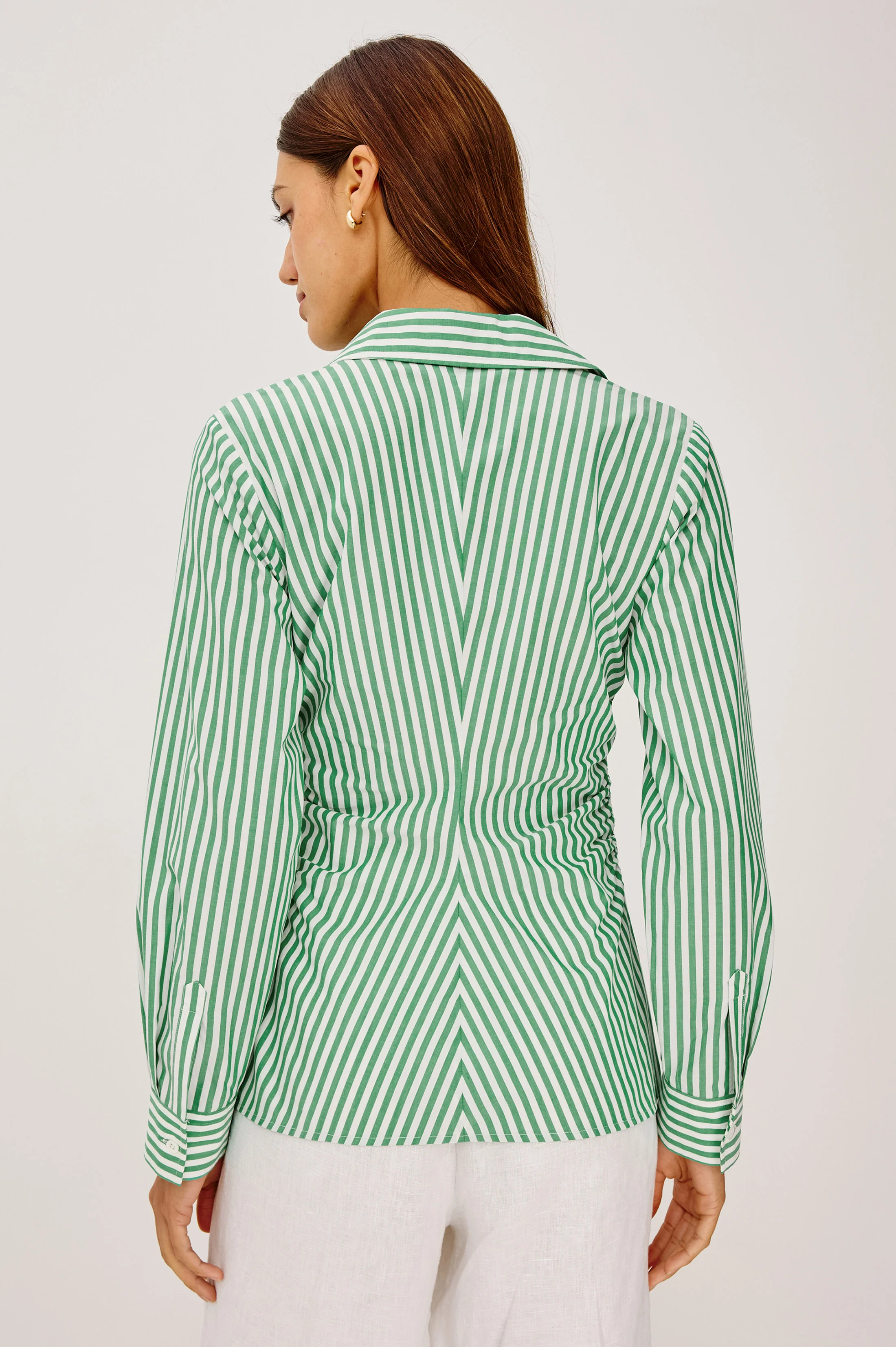 CARAYLN SHIRT - EMERALD STRIPE - Image 5