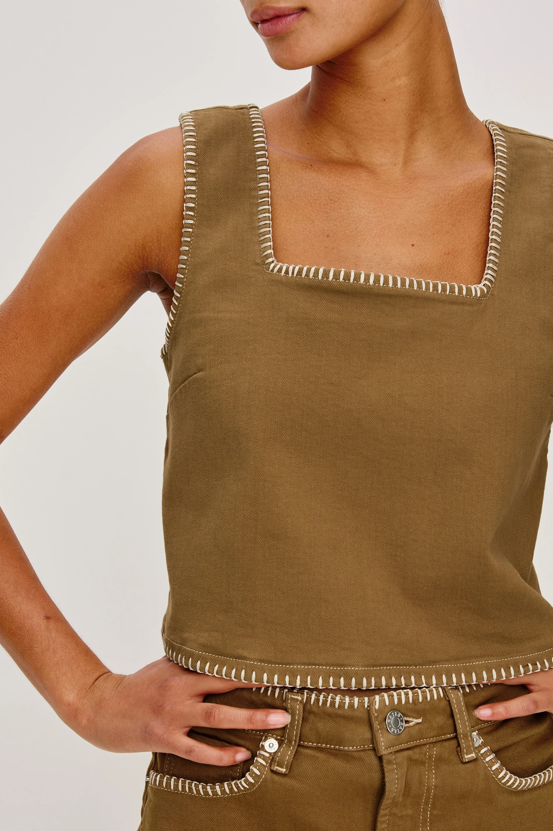 CARBON TOP - SAFARI EMBROIDERED - Image 2