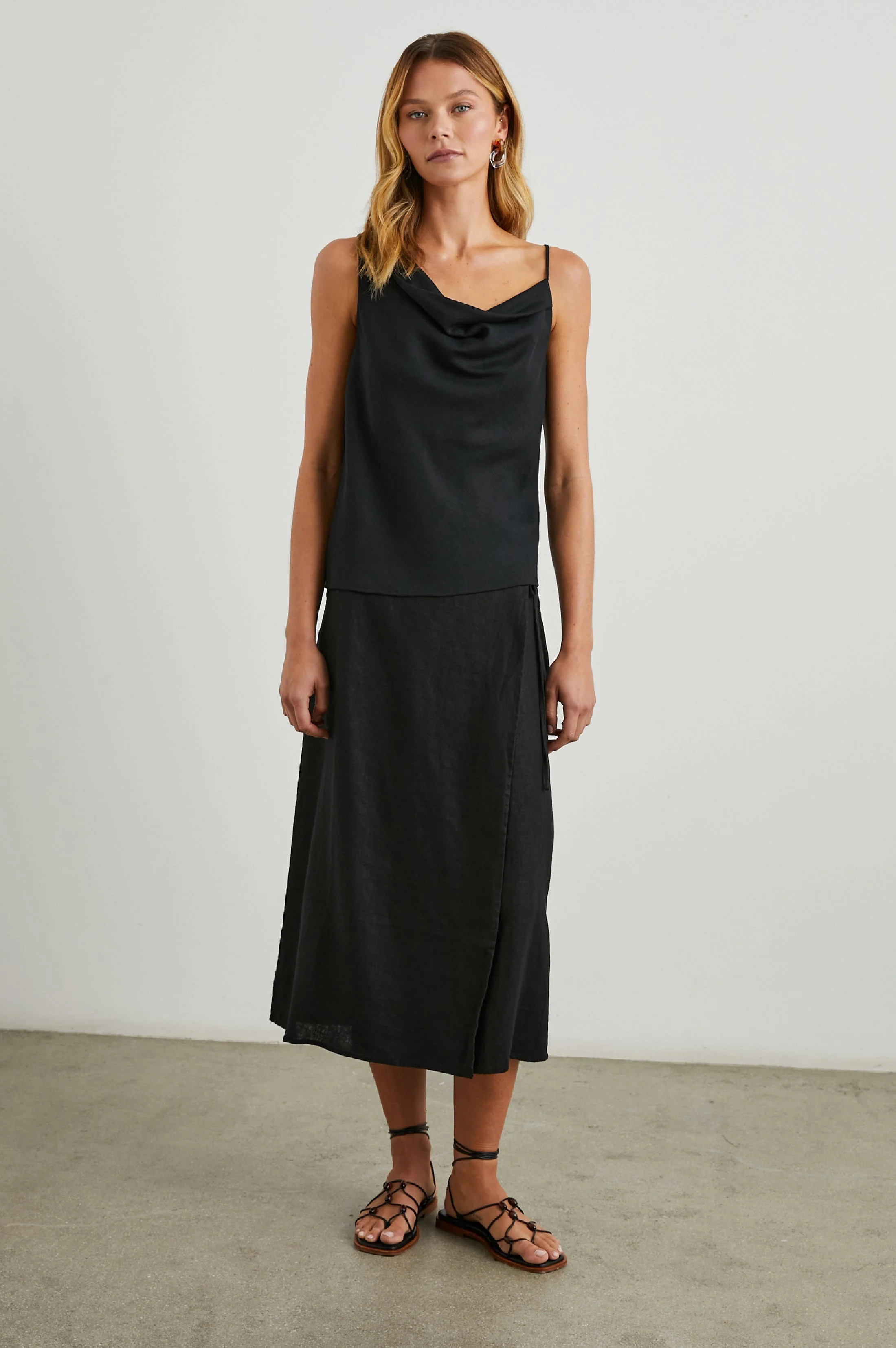CARLY SKIRT - BLACK - Image 3