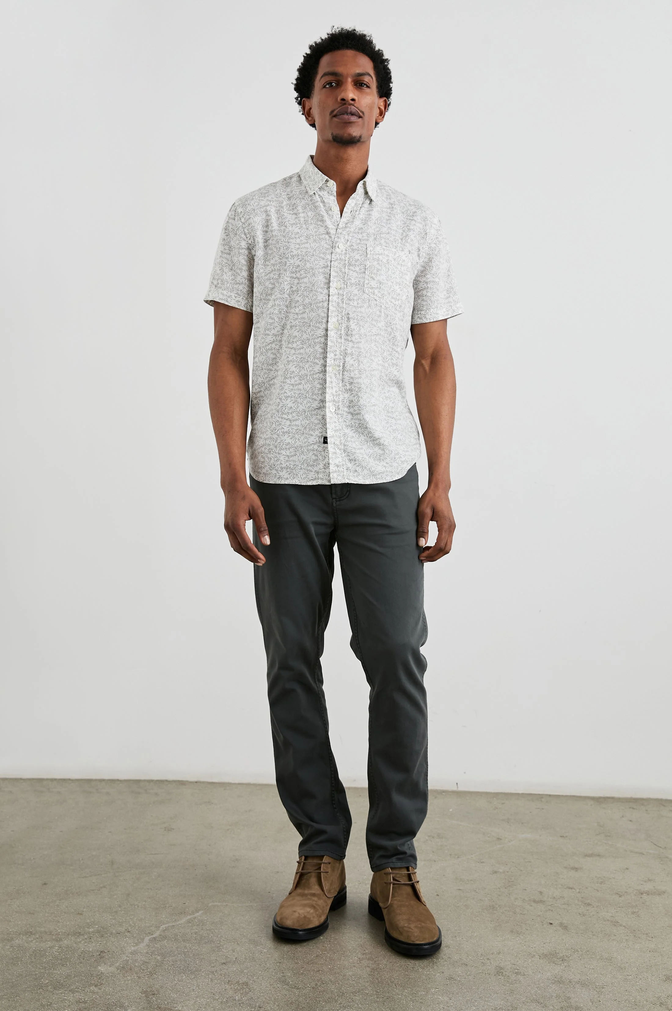 CARSON SHIRT - CROP CIRCLE WHITE - Image 3