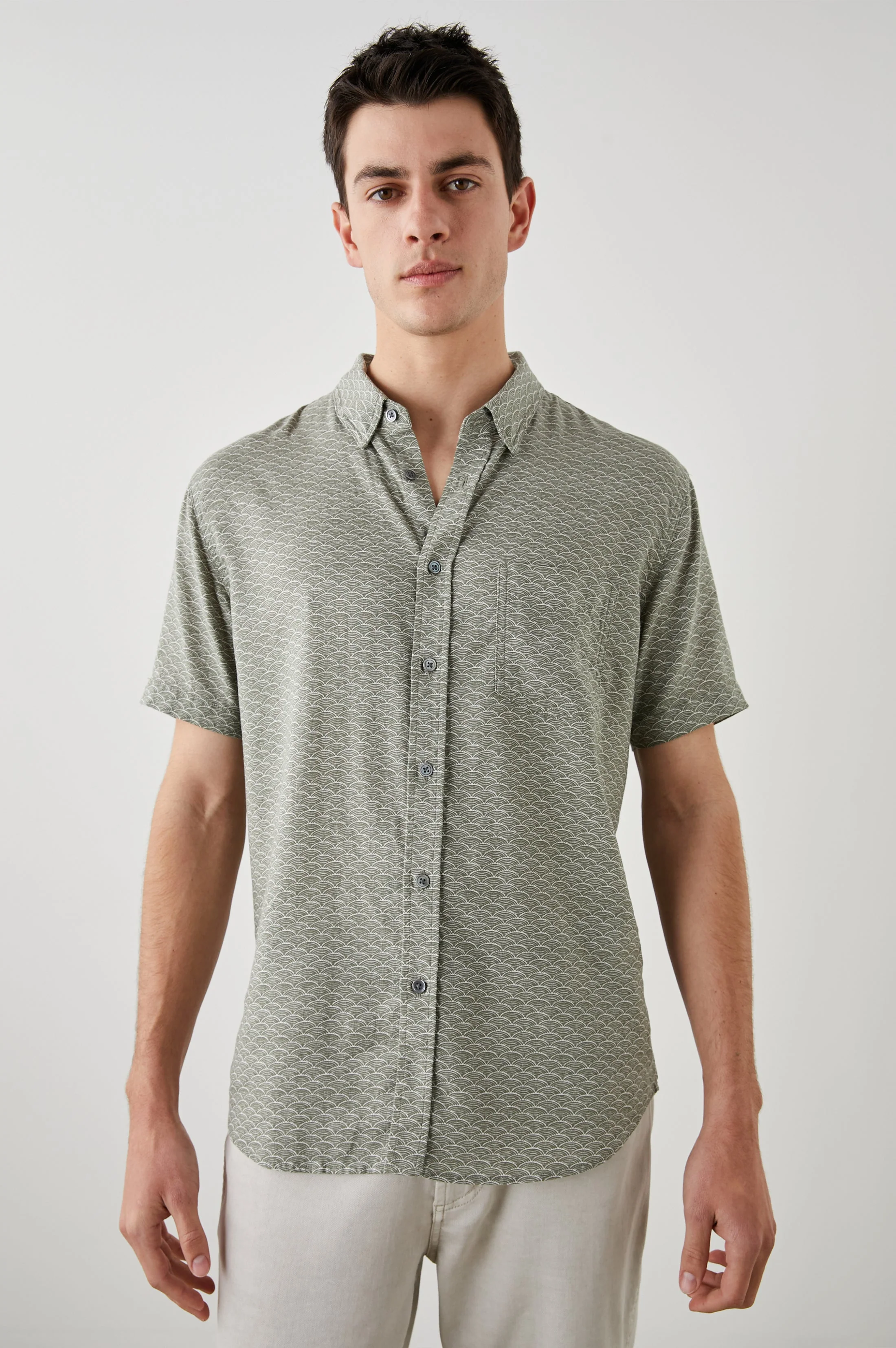 CARSON SHIRT - HAMA WAVE OLIVE - Image 2
