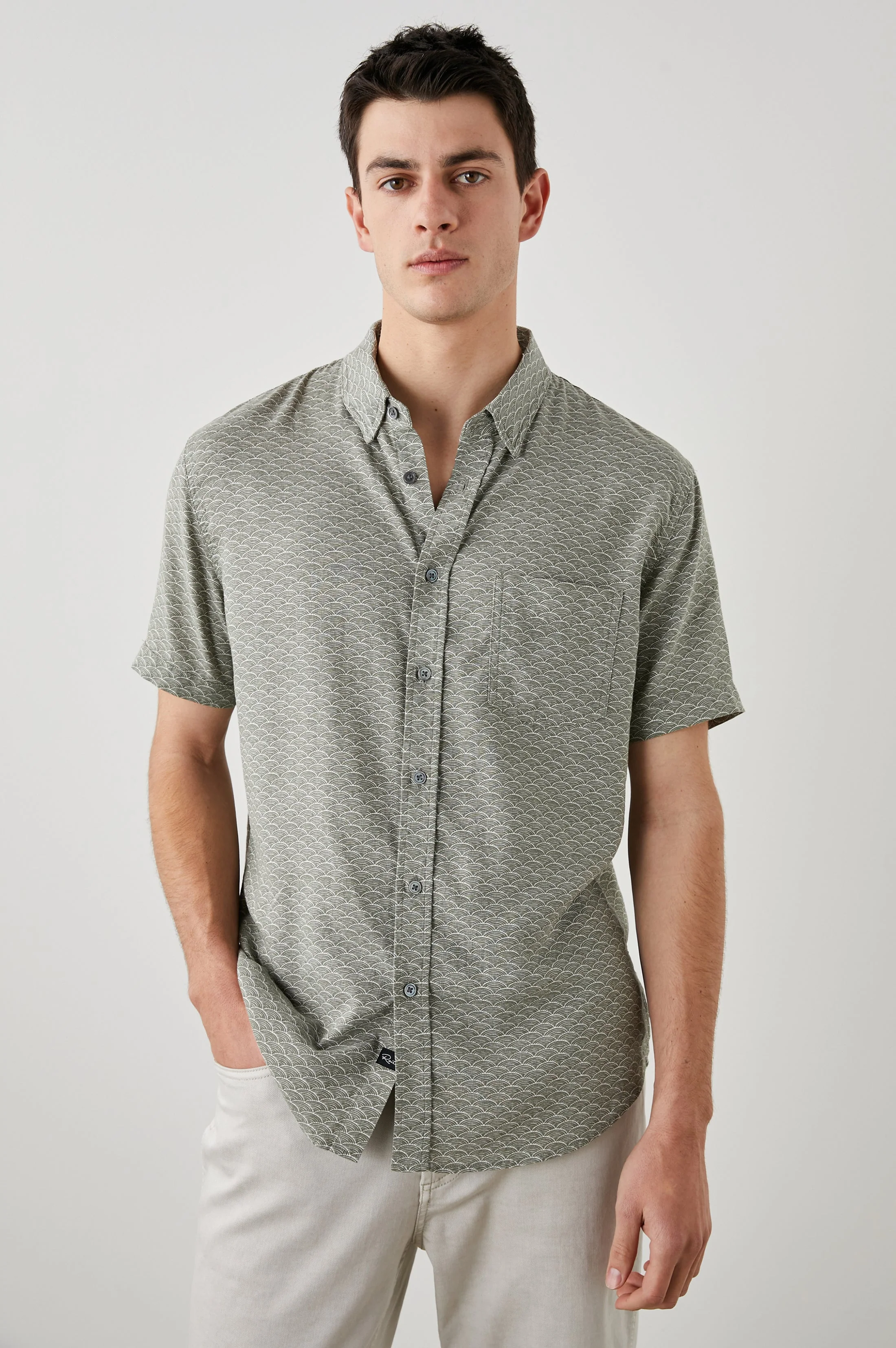 CARSON SHIRT - HAMA WAVE OLIVE - Image 3