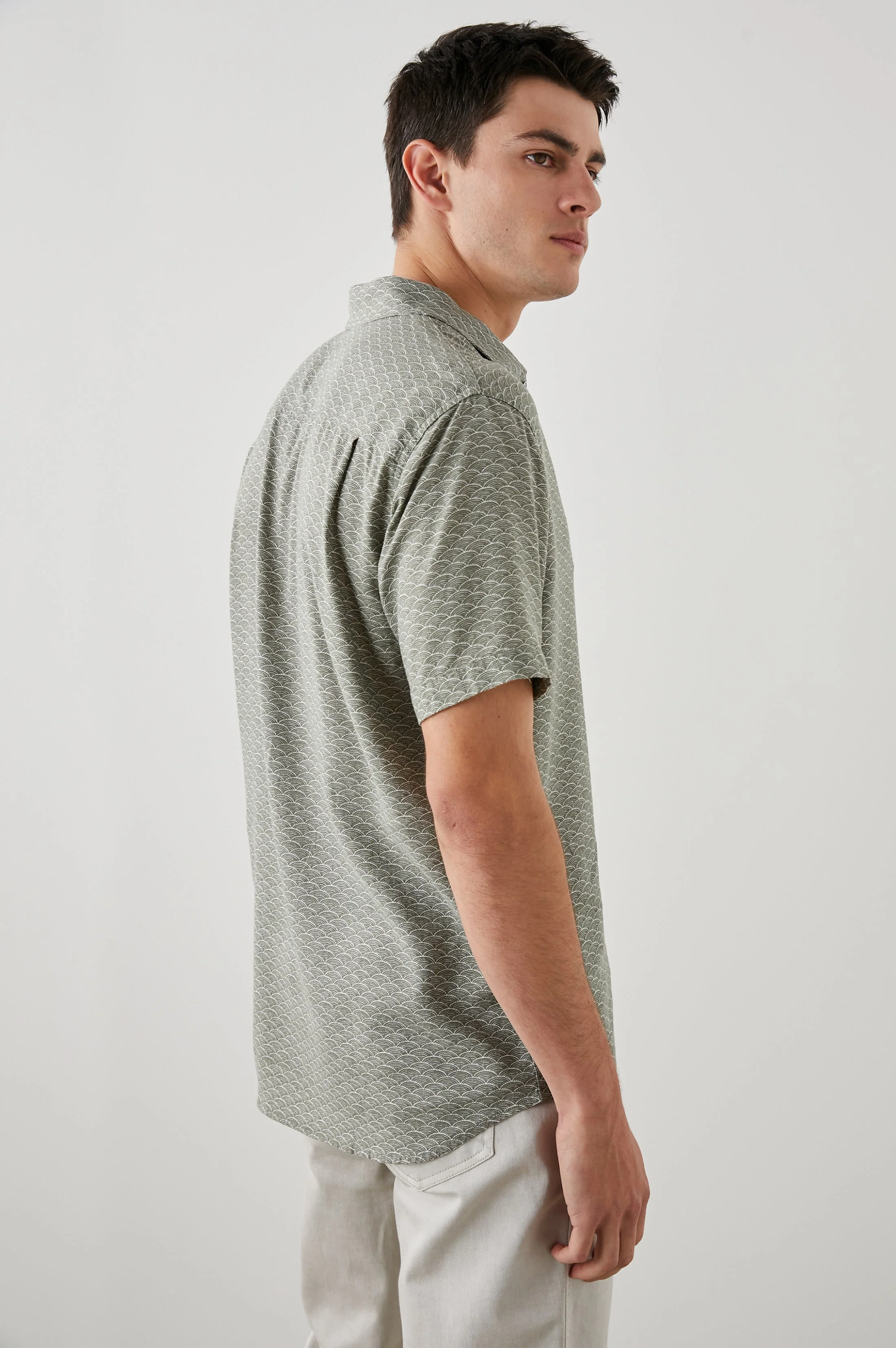 CARSON SHIRT - HAMA WAVE OLIVE - Image 7