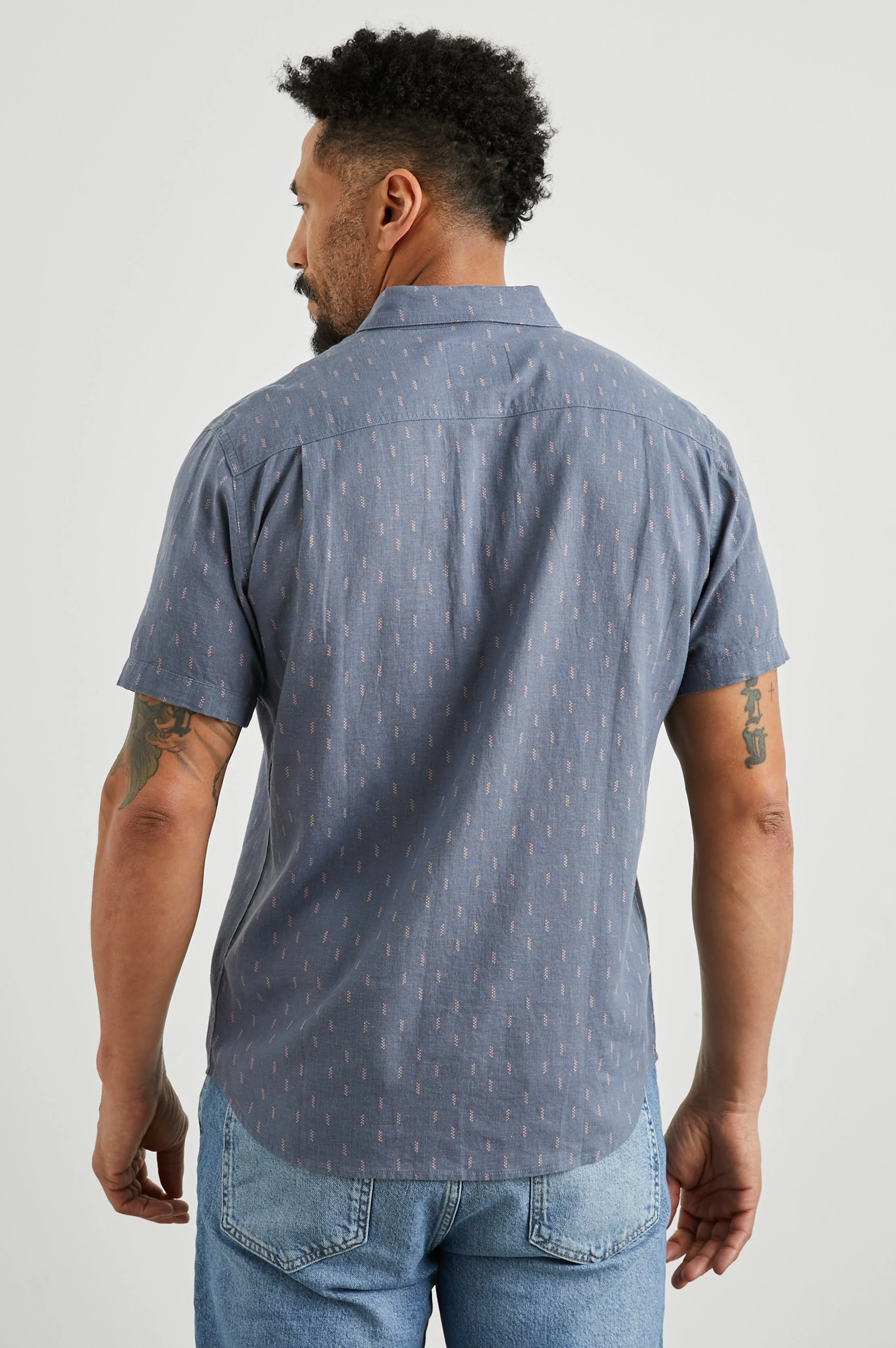 CARSON SHIRT - LOUIS LEAF SLATE - Image 5