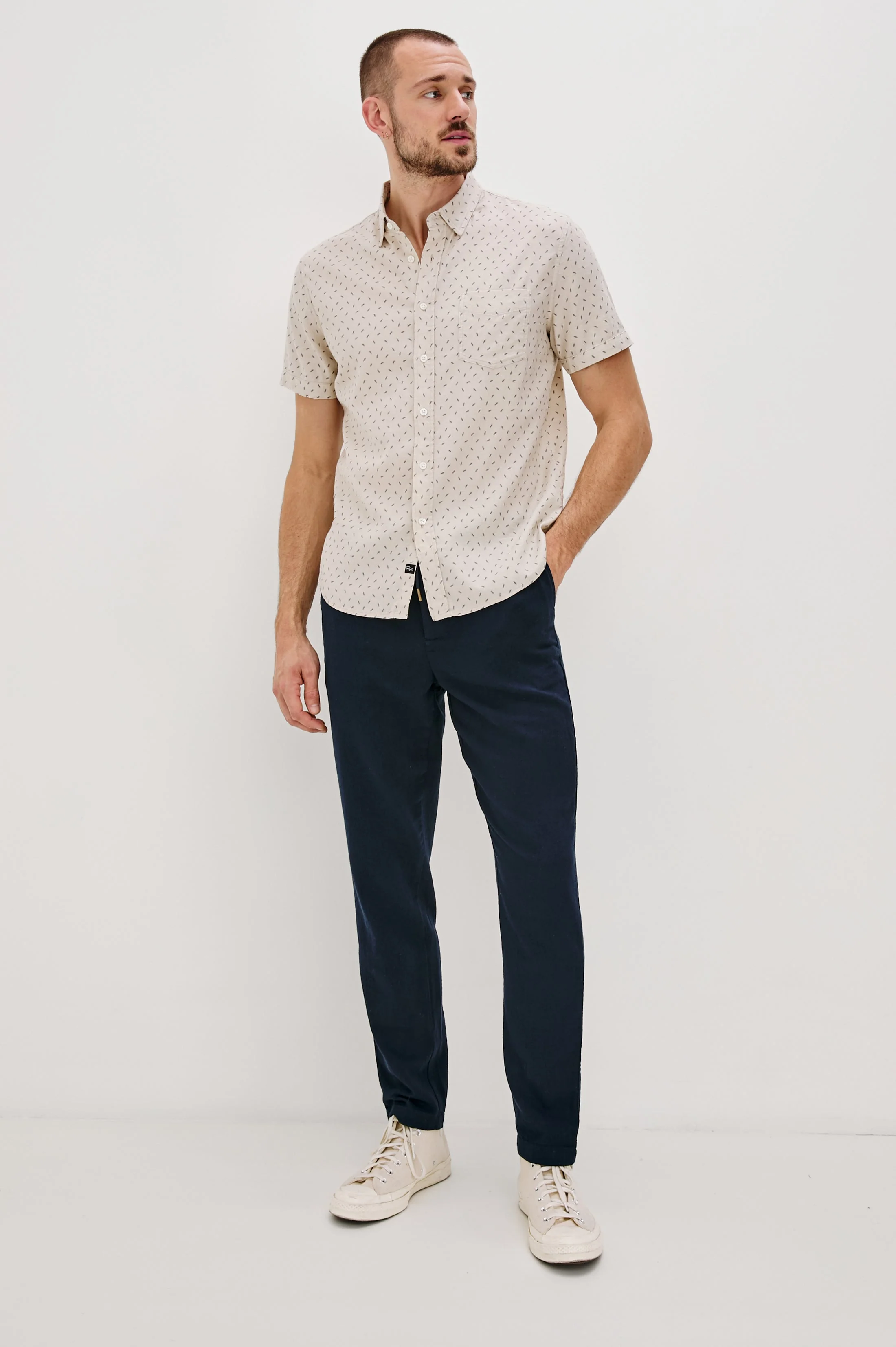 CARSON SHIRT - PETITE FRONDS HUMMUS - Image 4