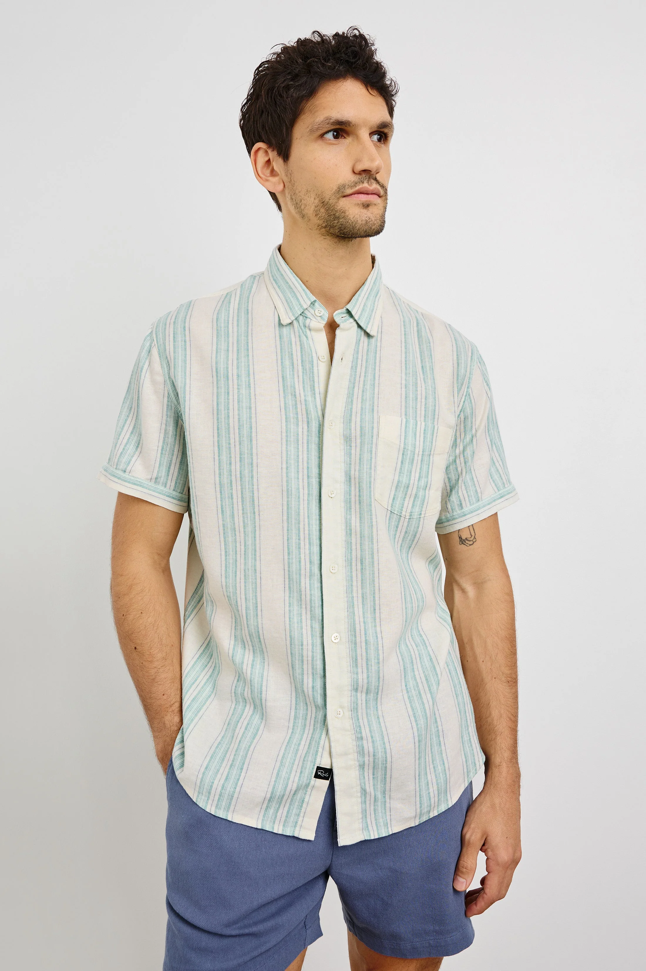 CARSON SHIRT - RIVIERA STRIPE