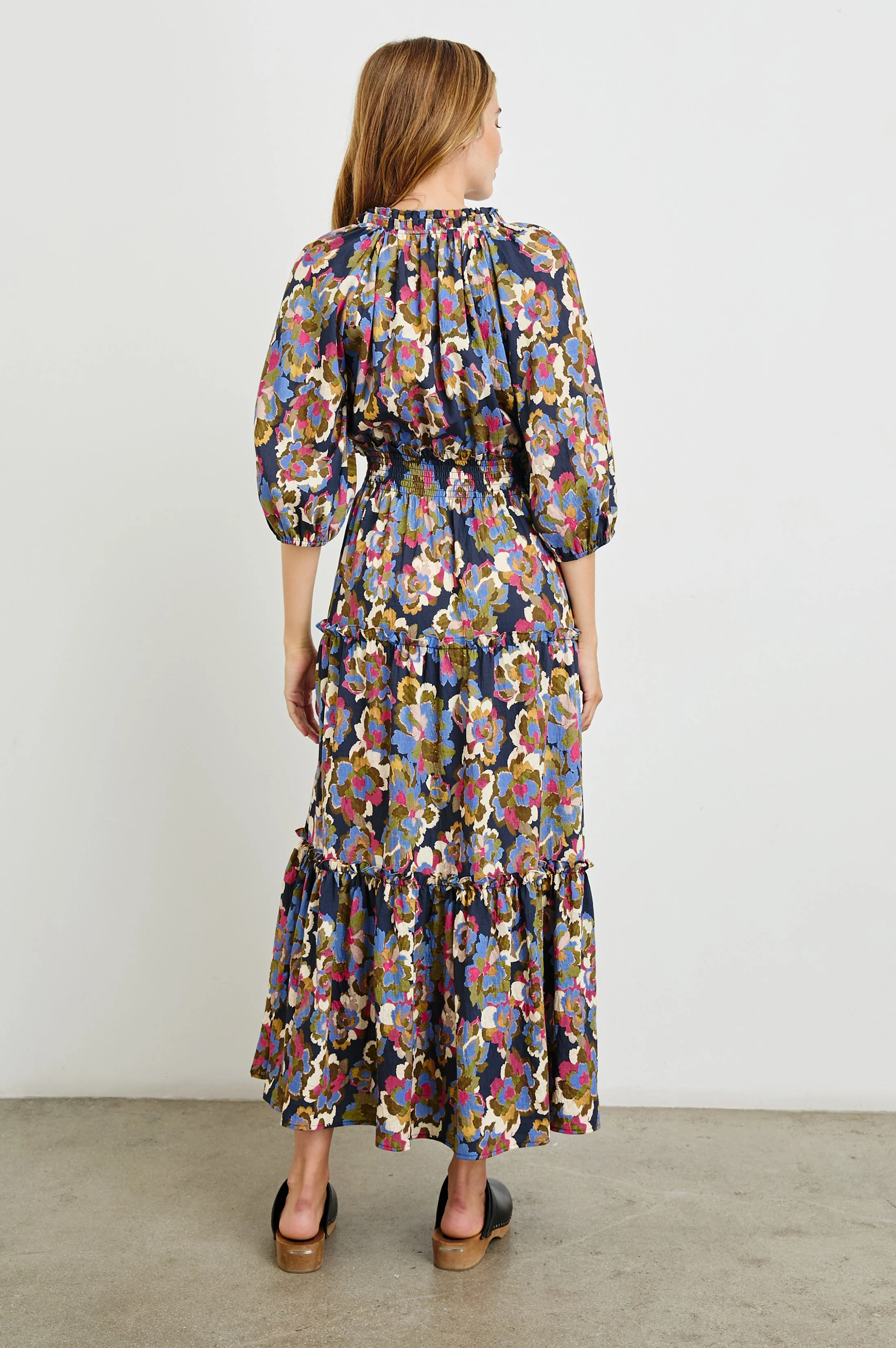 CATERINE DRESS - NAVY WILDFLOWER - Image 4