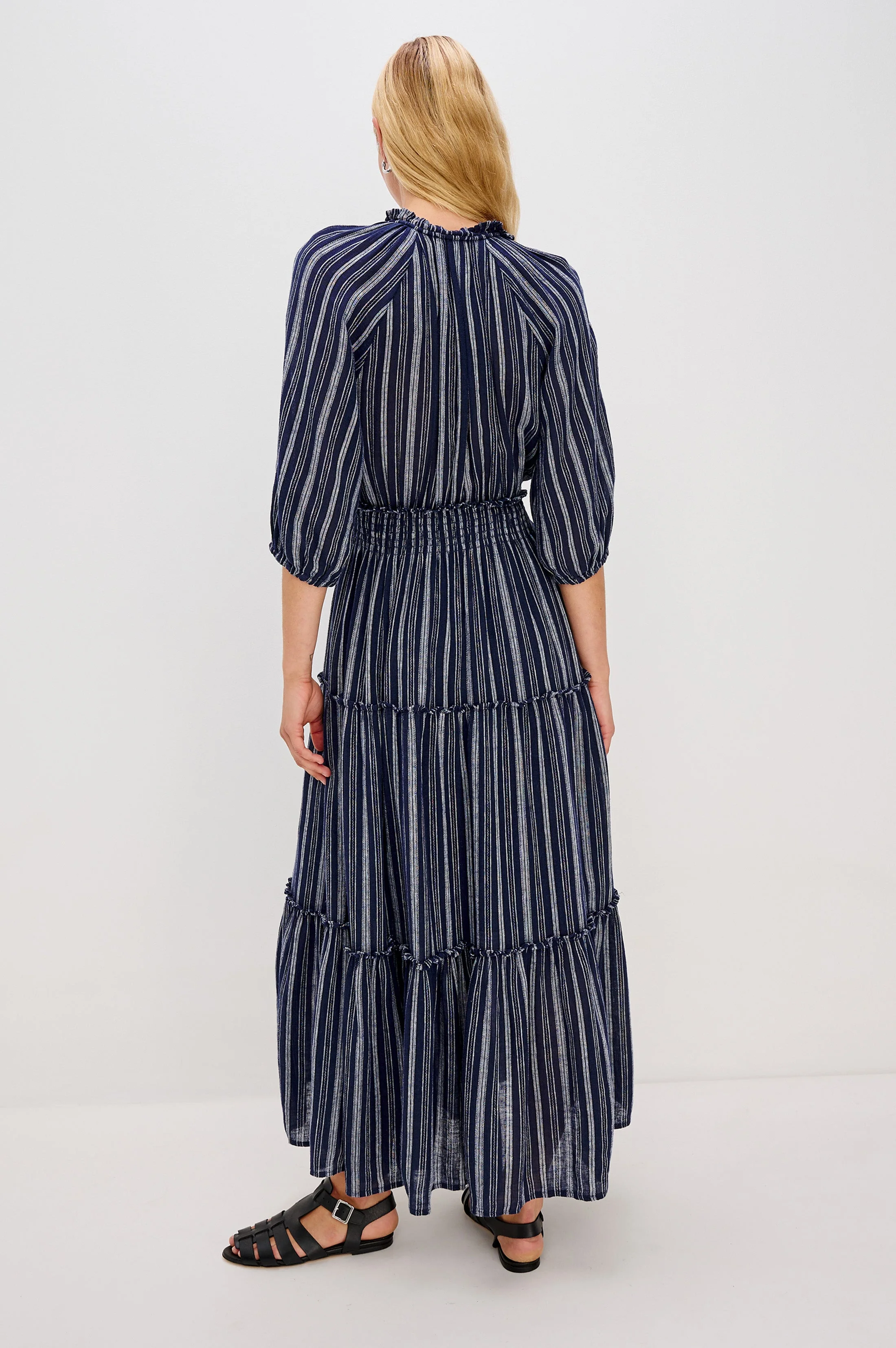 CATERINE DRESS - ROCHE STRIPE - Image 4