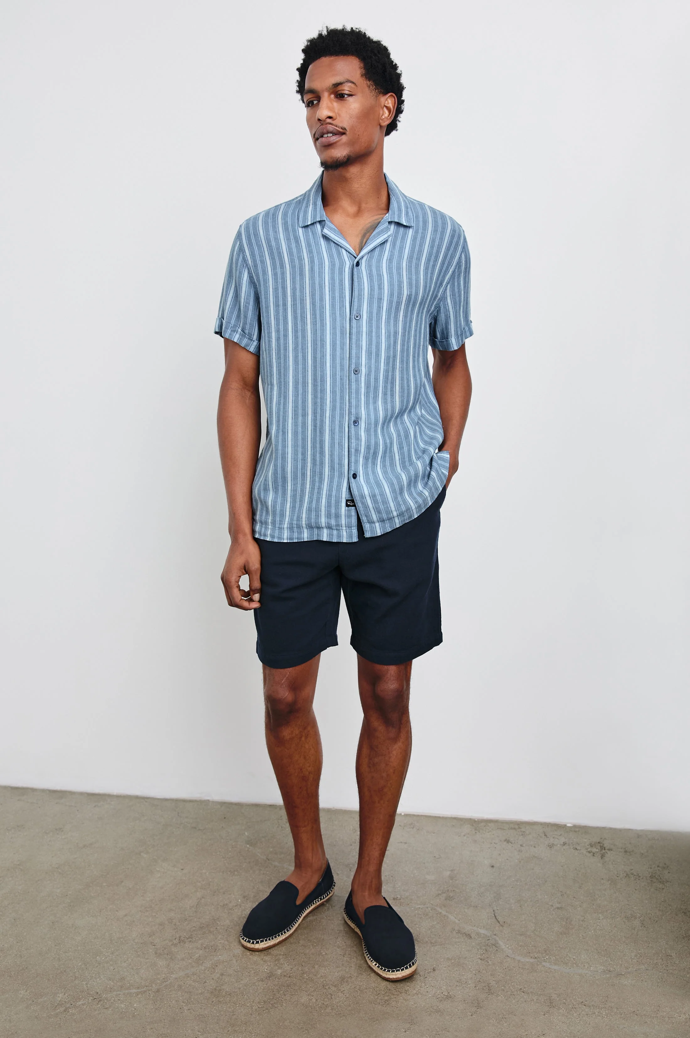 CAYMAN SHIRT - COASTAL BLUE STRIPE - Image 3