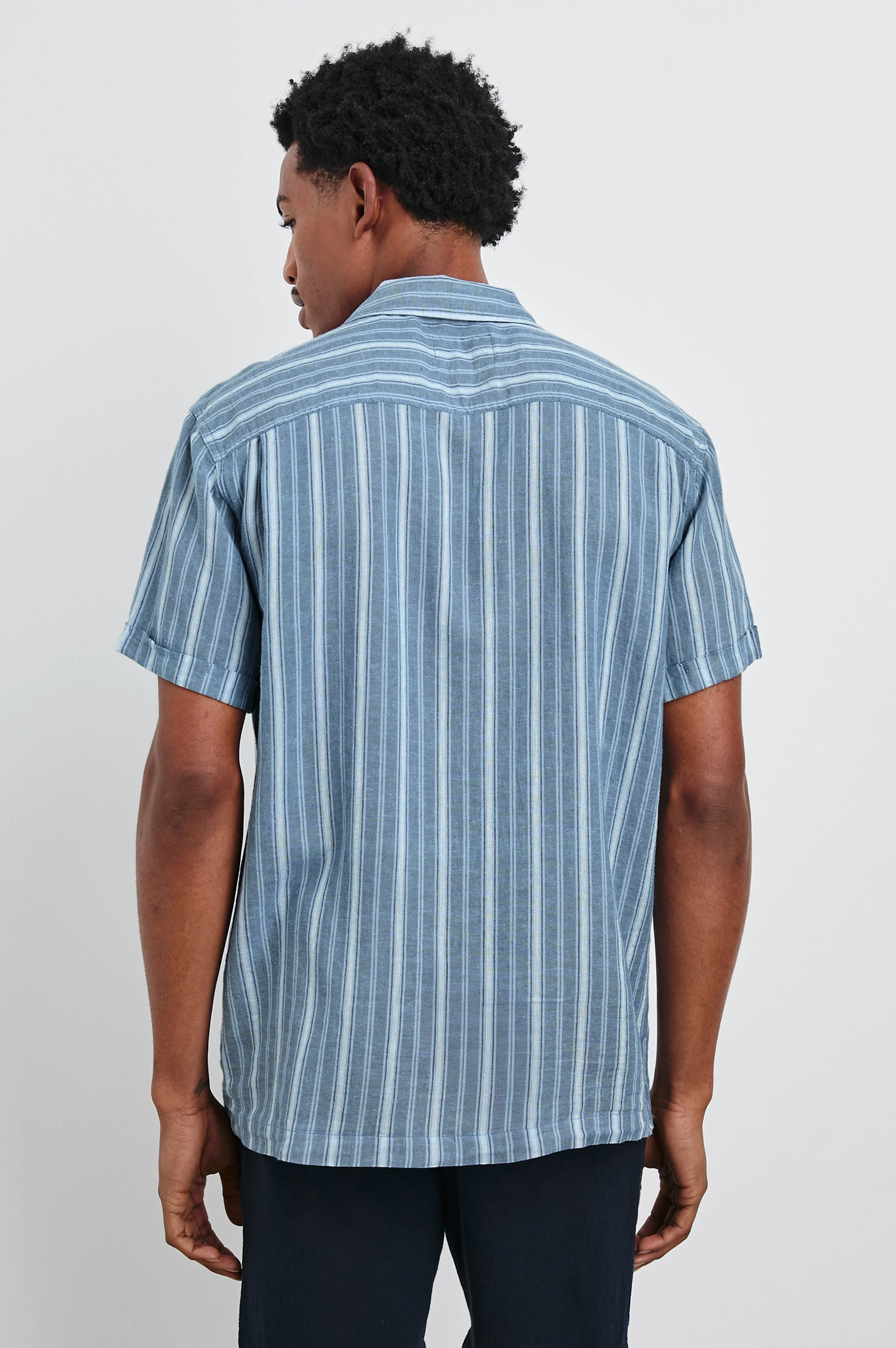 CAYMAN SHIRT - COASTAL BLUE STRIPE - Image 4