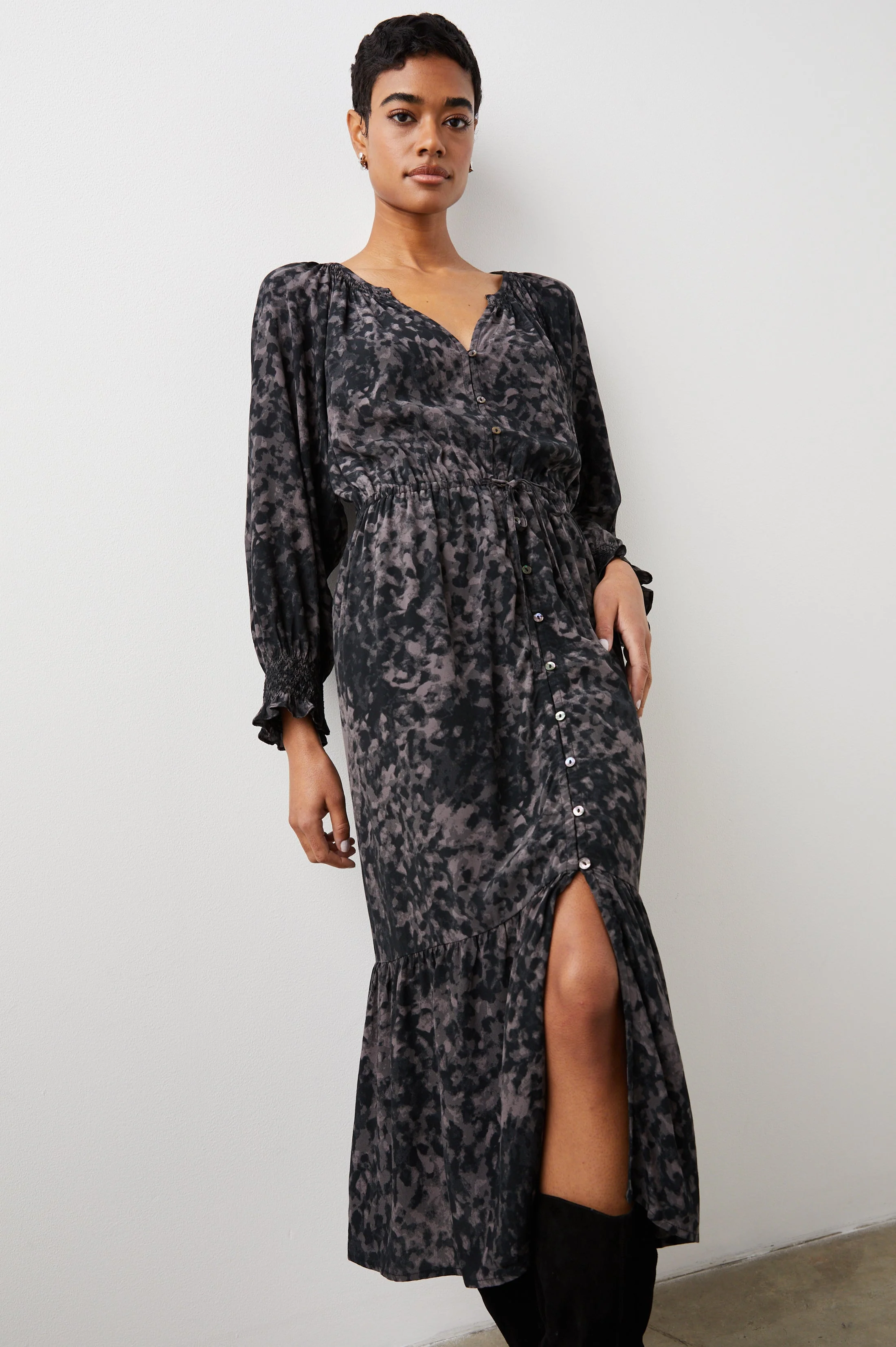 CECE DRESS - CHARCOAL TORTOISE - Image 3