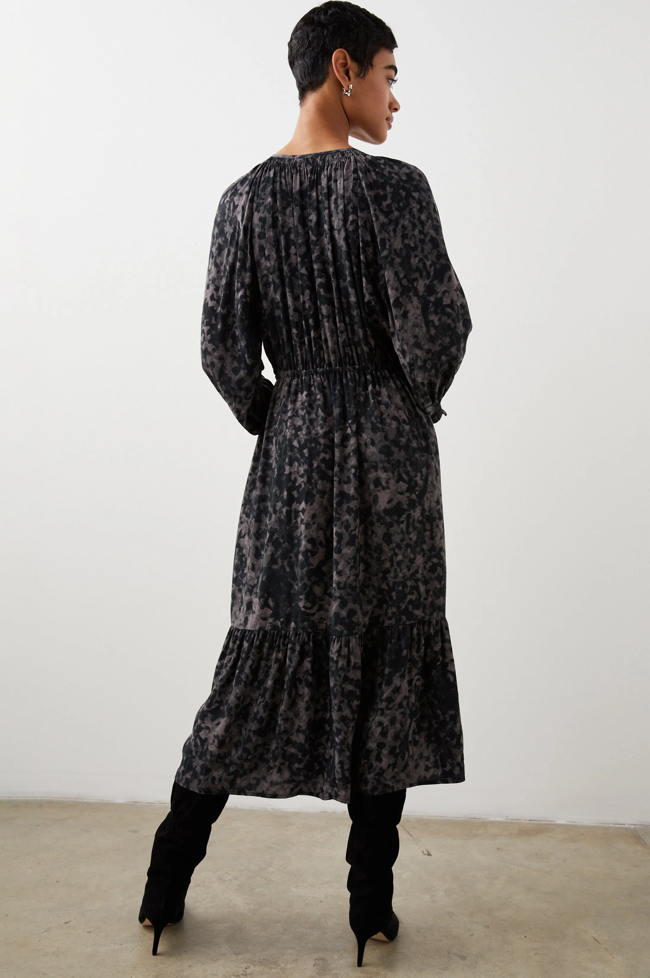 CECE DRESS - CHARCOAL TORTOISE - Image 5