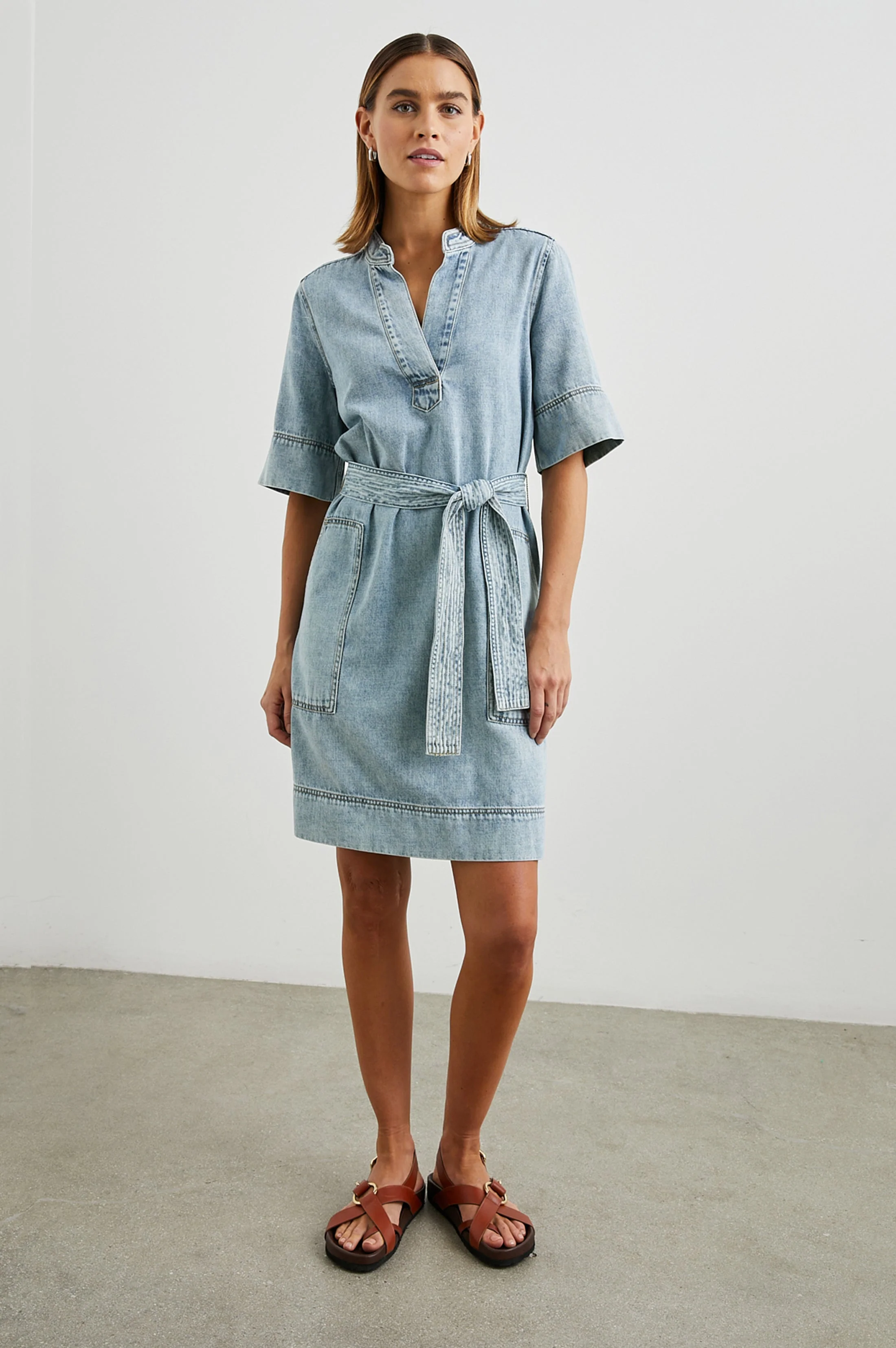 CHANCEY DRESS - FADED INDIGO - Image 4