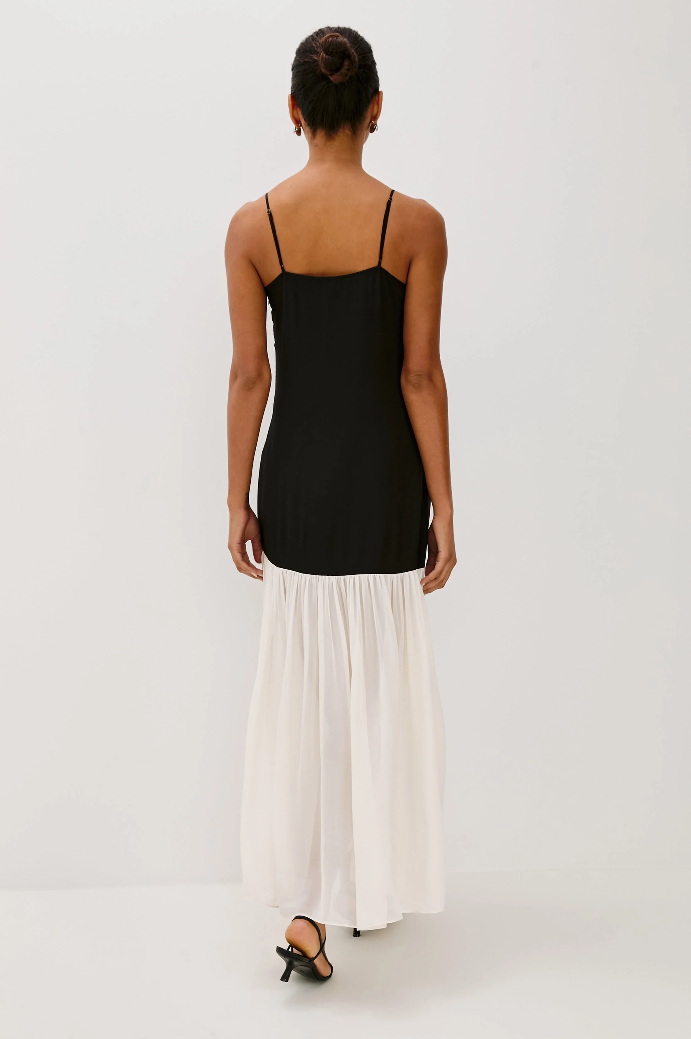 CHANDRA DRESS - BLACK IVORY - Image 5