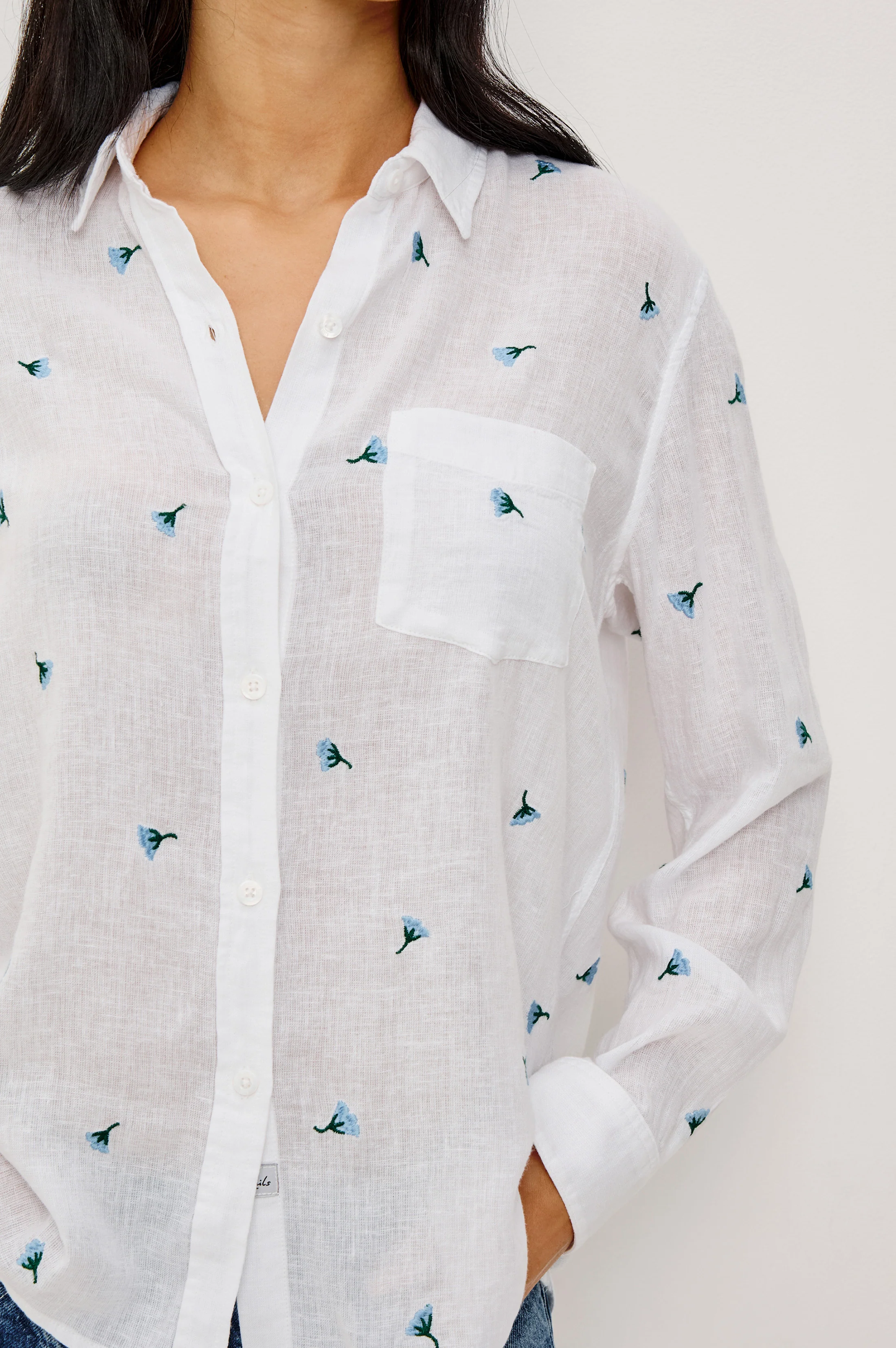 CHARLI SHIRT - BLUEBELL CARNATIONS - Image 2