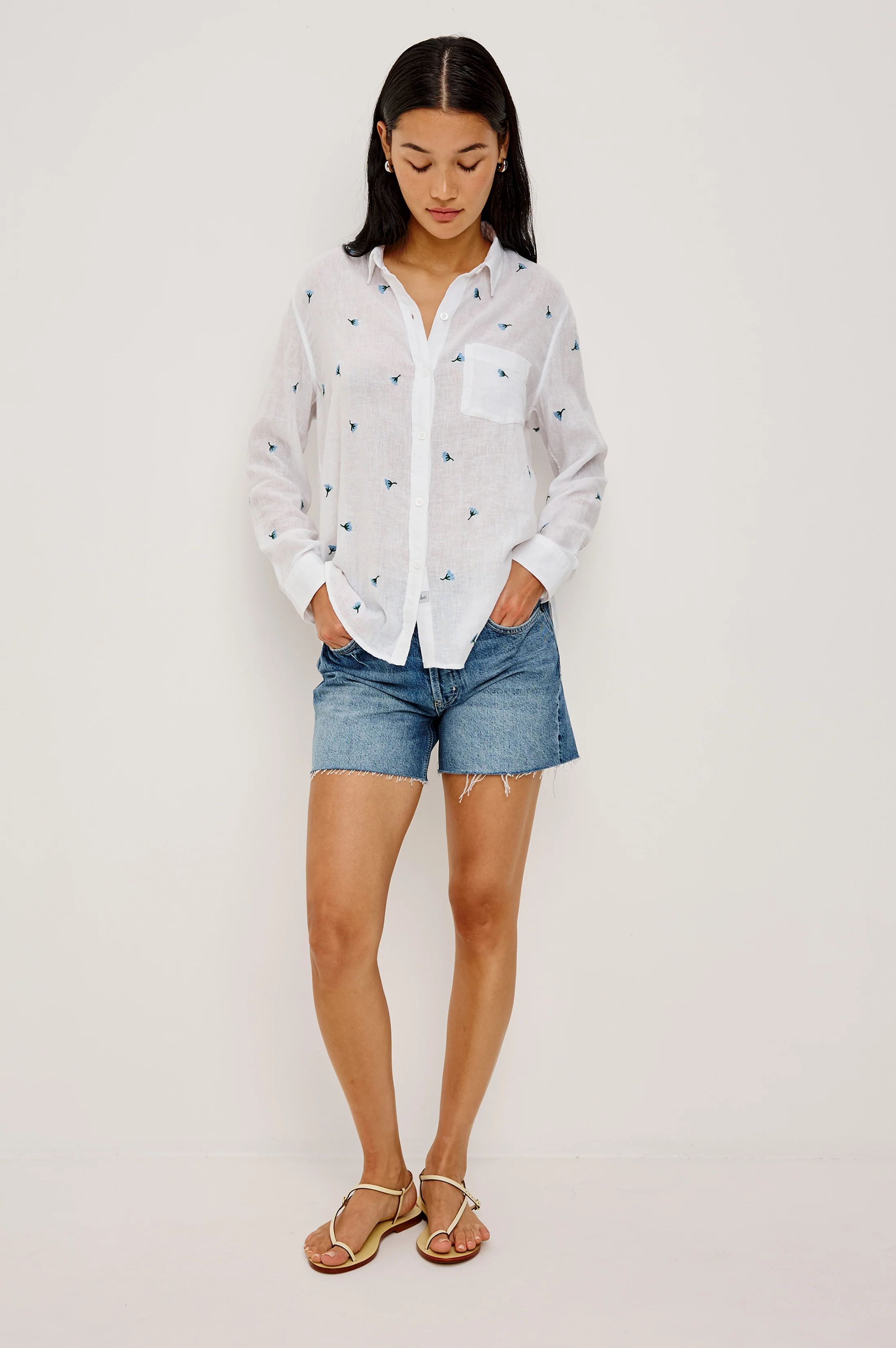 CHARLI SHIRT - BLUEBELL CARNATIONS - Image 3