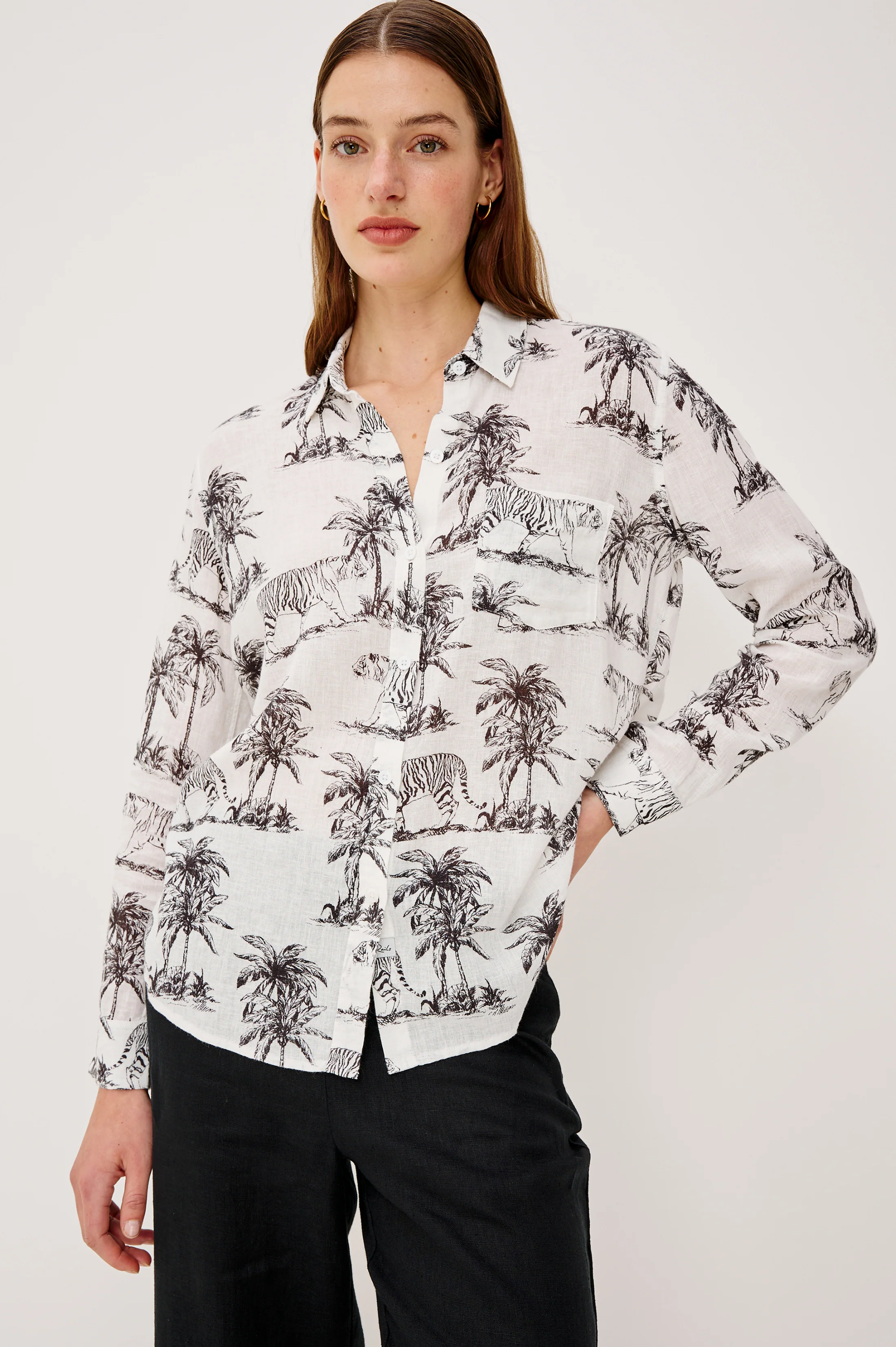 CHARLI SHIRT - IVORY BENGAL - Image 4