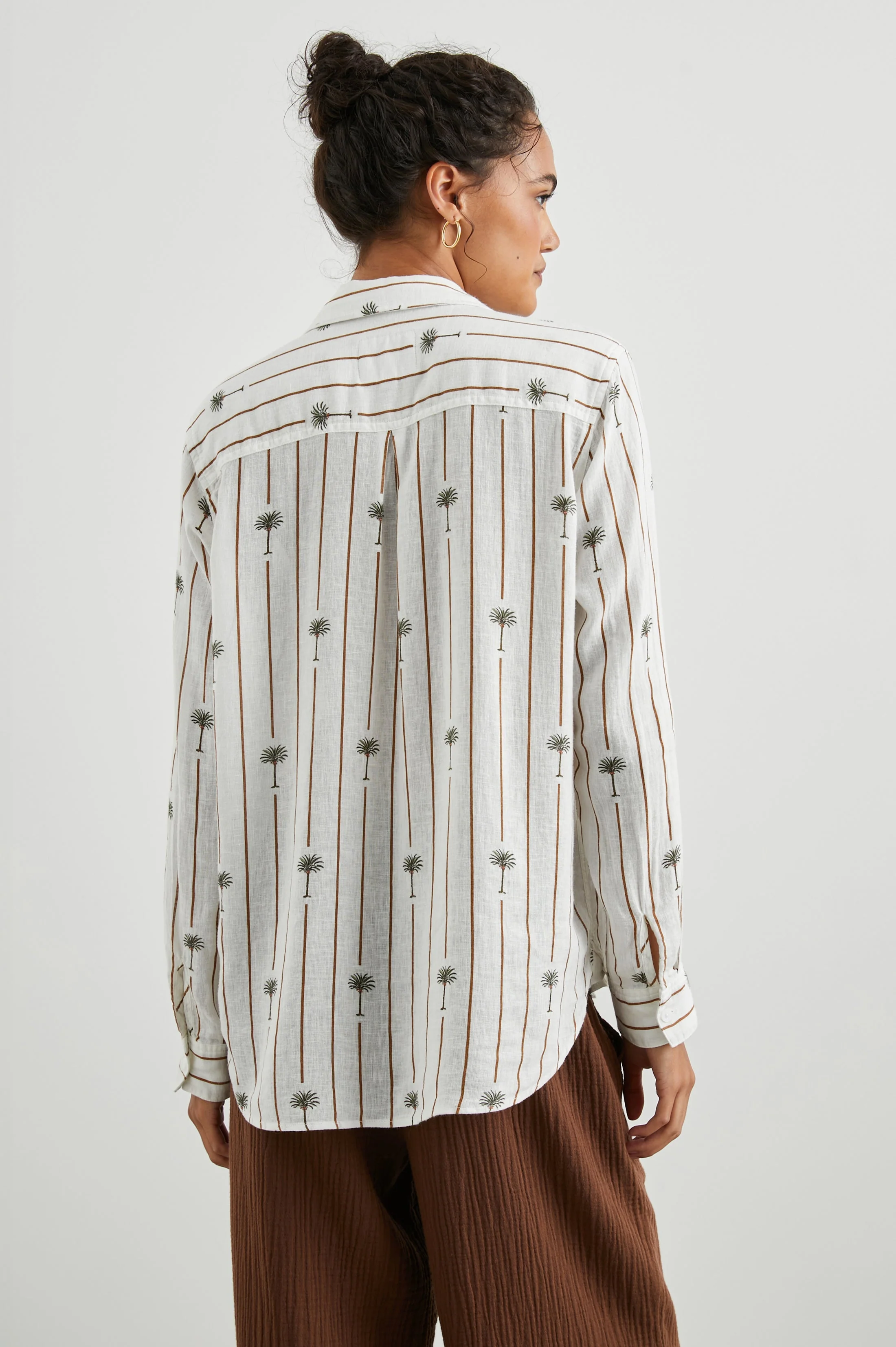 CHARLI SHIRT - STRIPE PALMS - Image 5